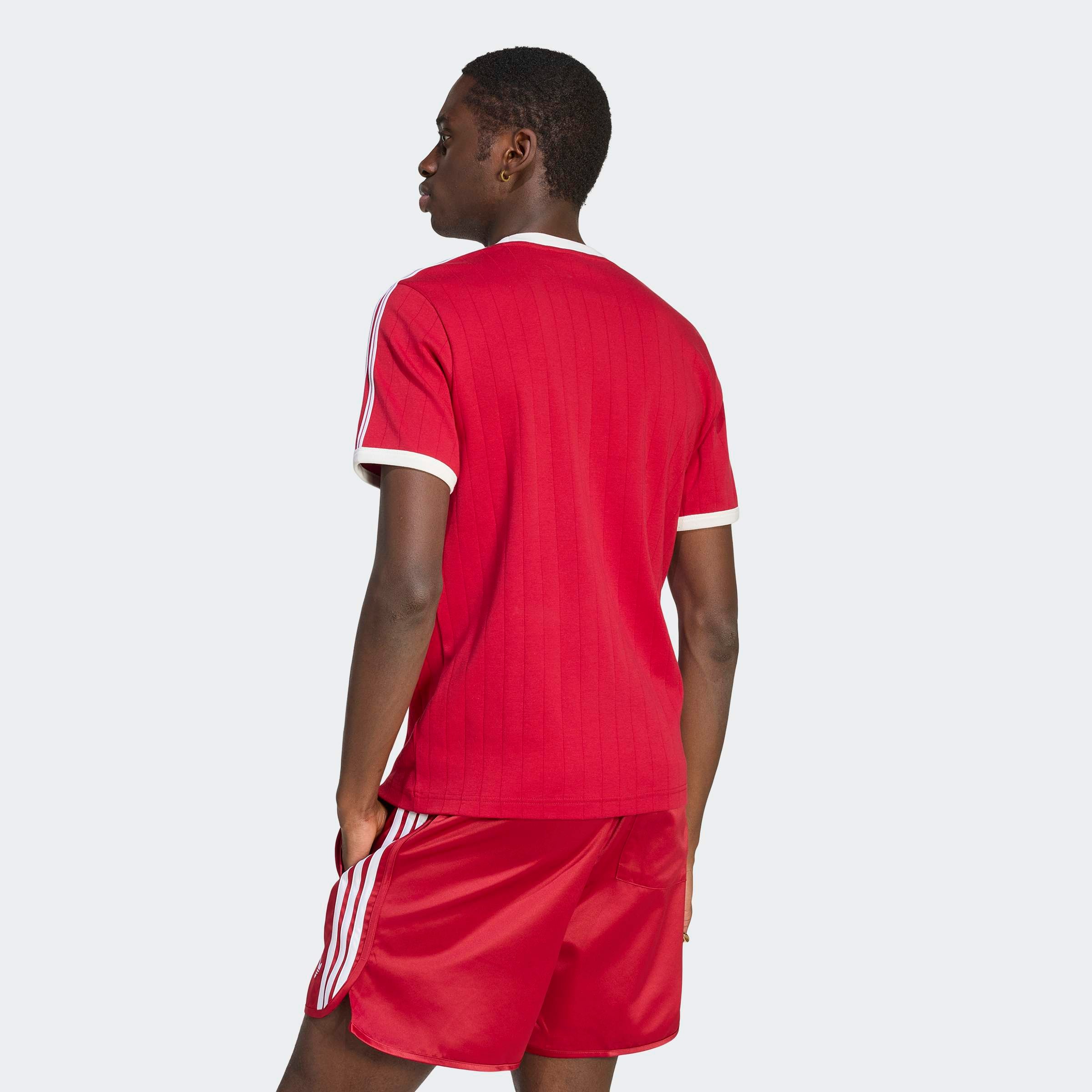 adidas Originals T-shirt »DROP NEEDLE 3-STREIFEN« pour adultes, style sportif, longueur normale, manches courtes