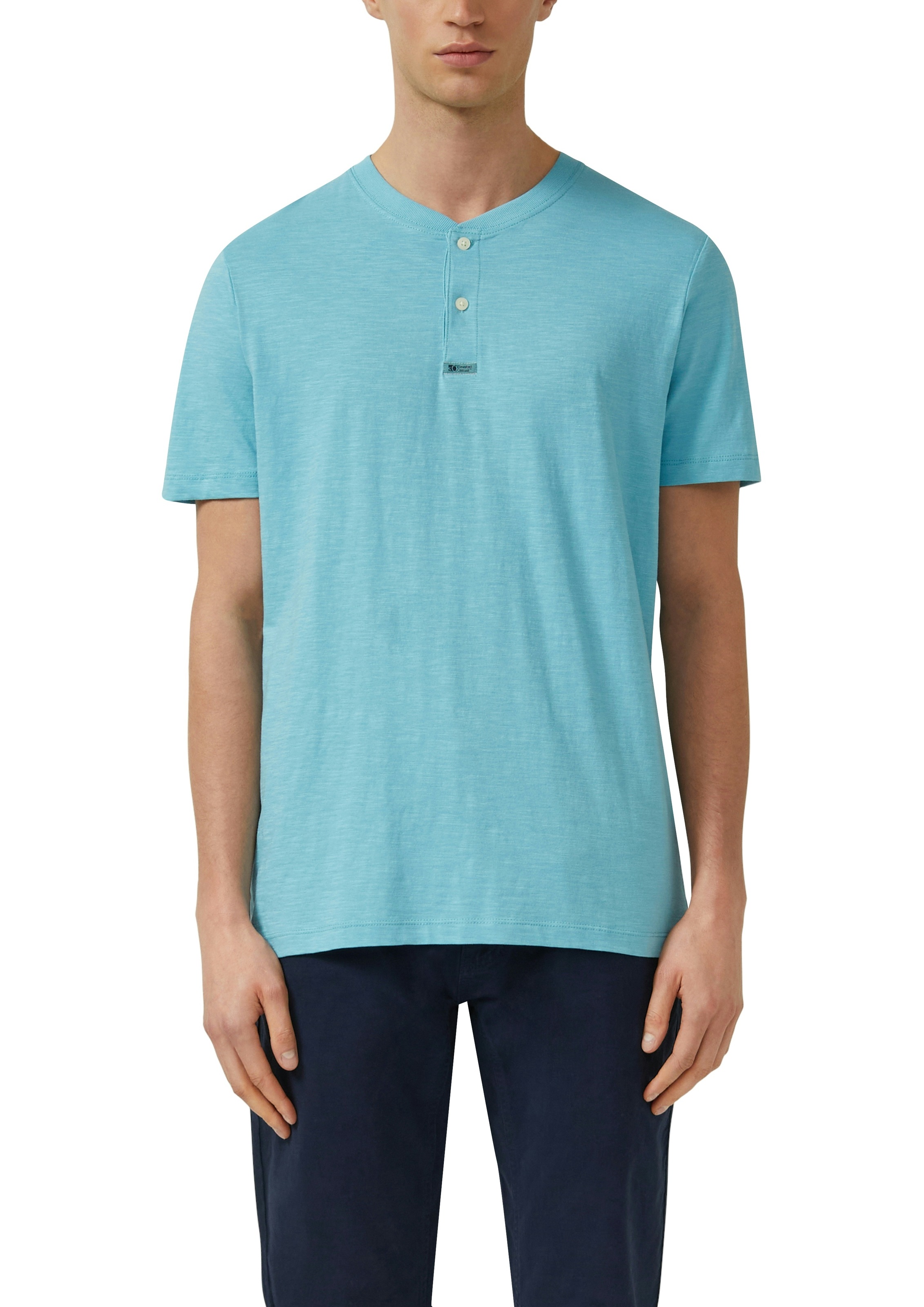Image of s.Oliver T-Shirt mit Henley Kragen