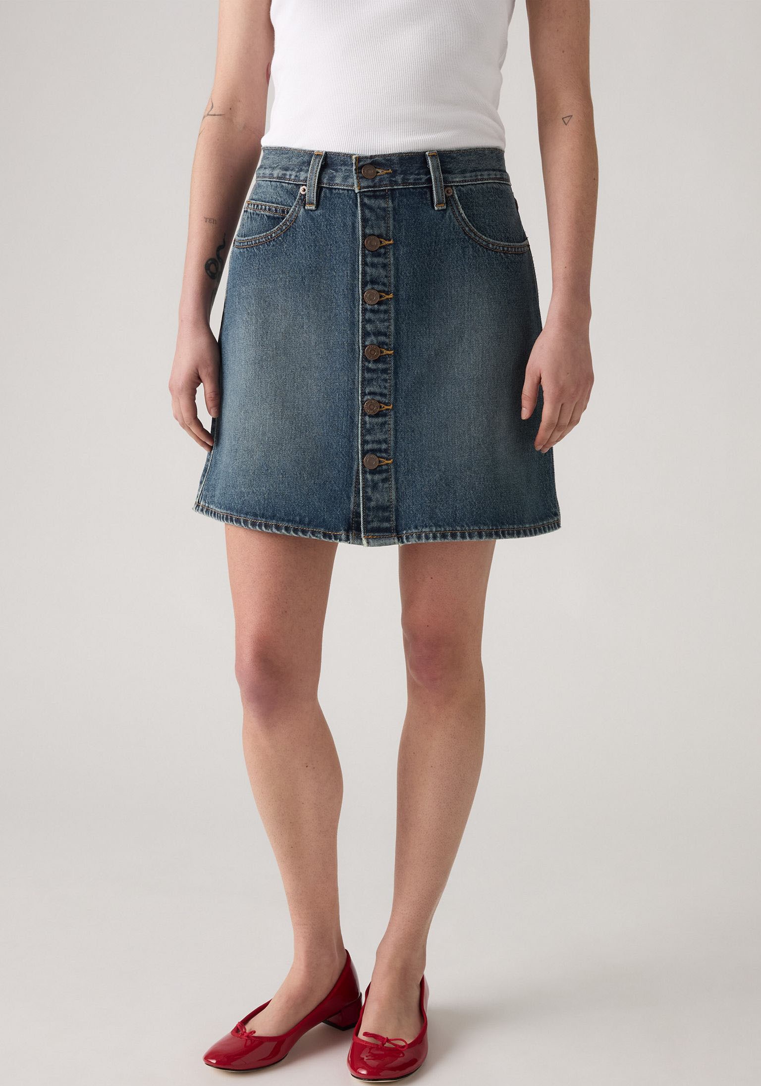 Image of Levis Jeansrock "RETRO BUTTON FRON" leicht ausgestellt
