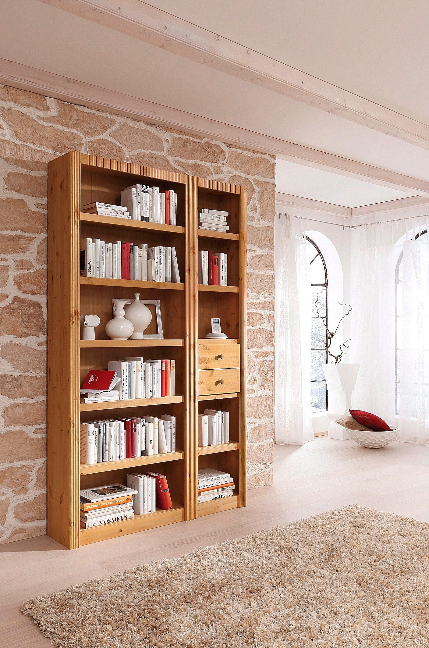 Home affaire Anbauregal »Bergen« Anbauregale sind nur mit Grundregalen stellbar, aus Kiefernholz