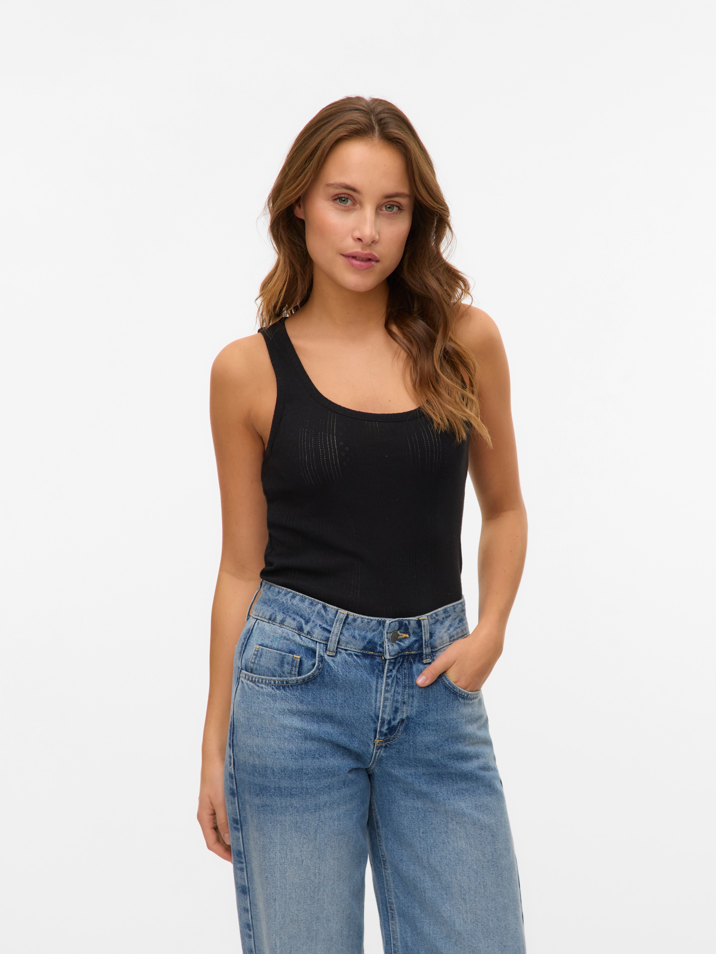 Vero Moda Ripptanktop »VMLISA POINTELLE TANK TOP JRS NOOS«