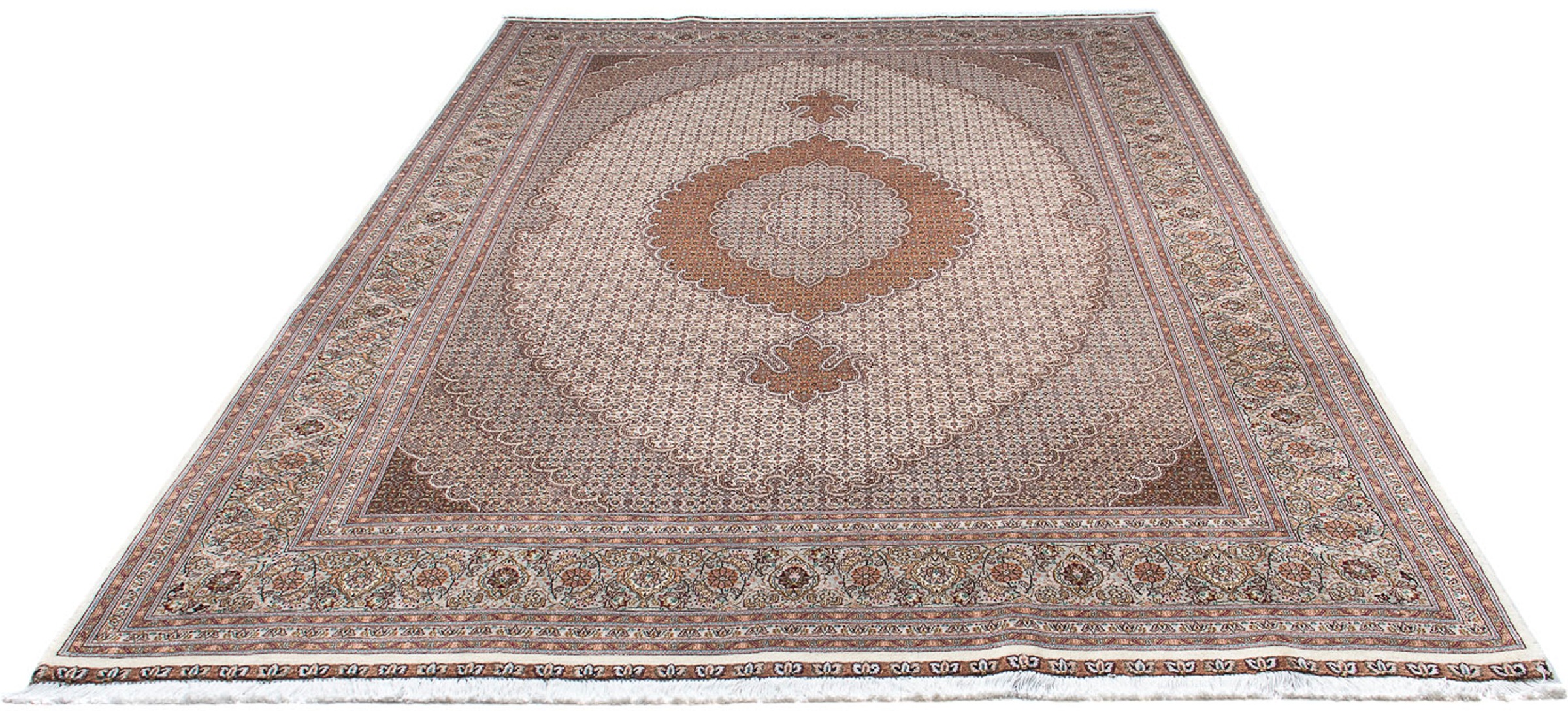 Image of morgenland Orientteppich »Perser - Täbriz - 304 x 200 cm - beige«, rechteckig, 10 mm Höhe, Wohnzimmer, Handgeknüpft, Einzelstück mit Zertifikat bei Ackermann Versand Schweiz