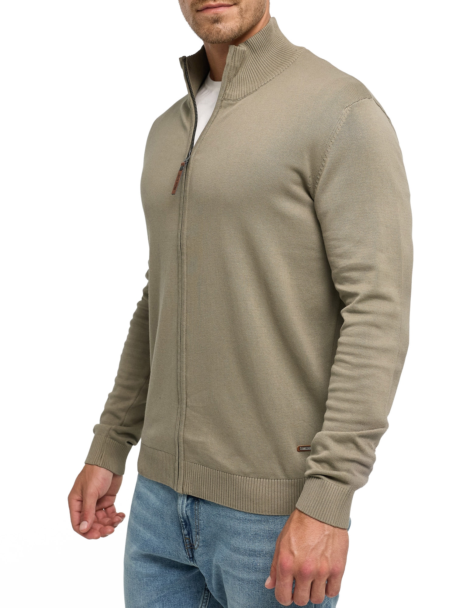 Indicode Veste en tricot »INArkmill cardigan« coton, coupe régulière