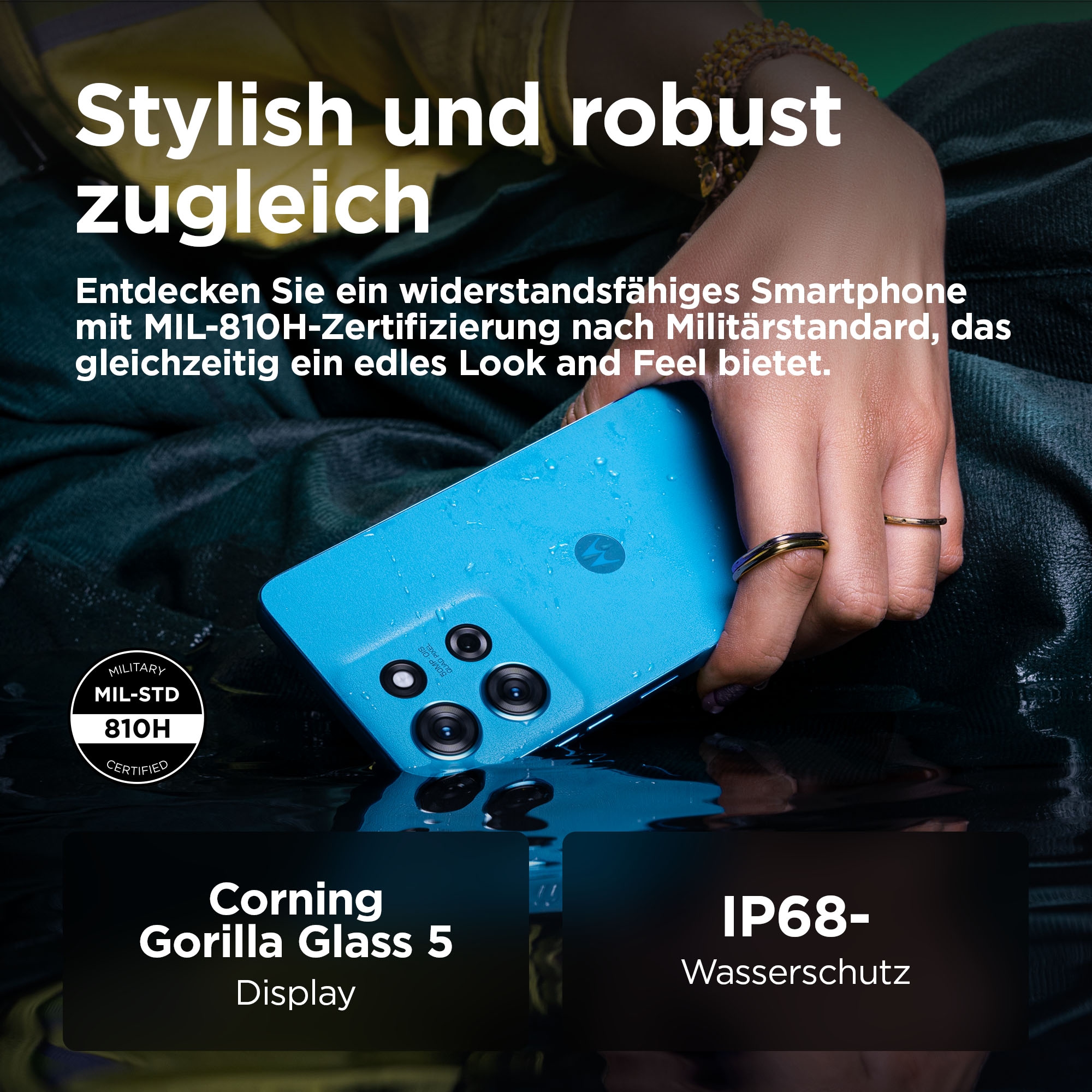Motorola Smartphone »moto g75 256GB« Aqua Blue