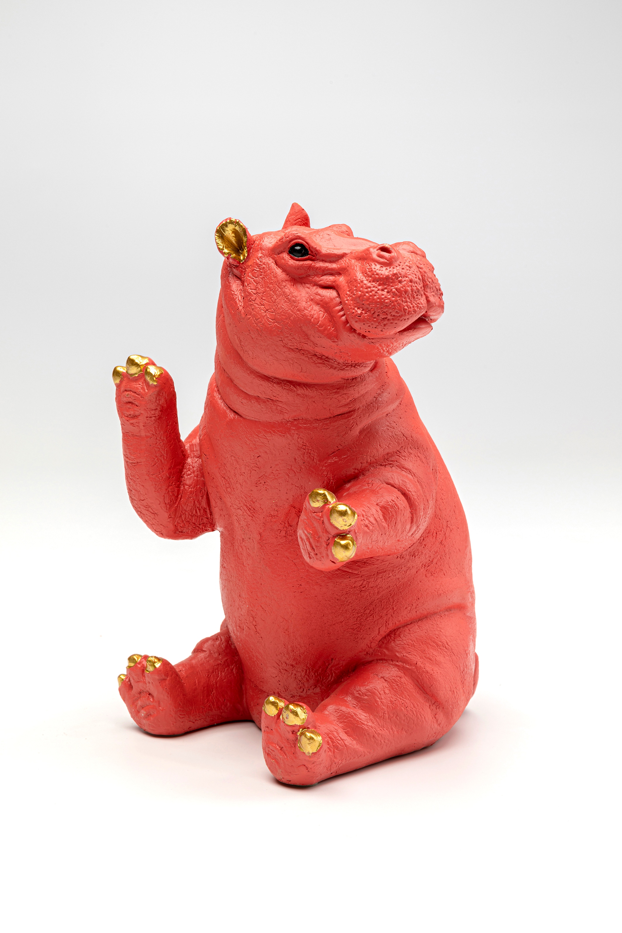 Kare Design Serre-livres »Hippo Pink« aus Polyresin