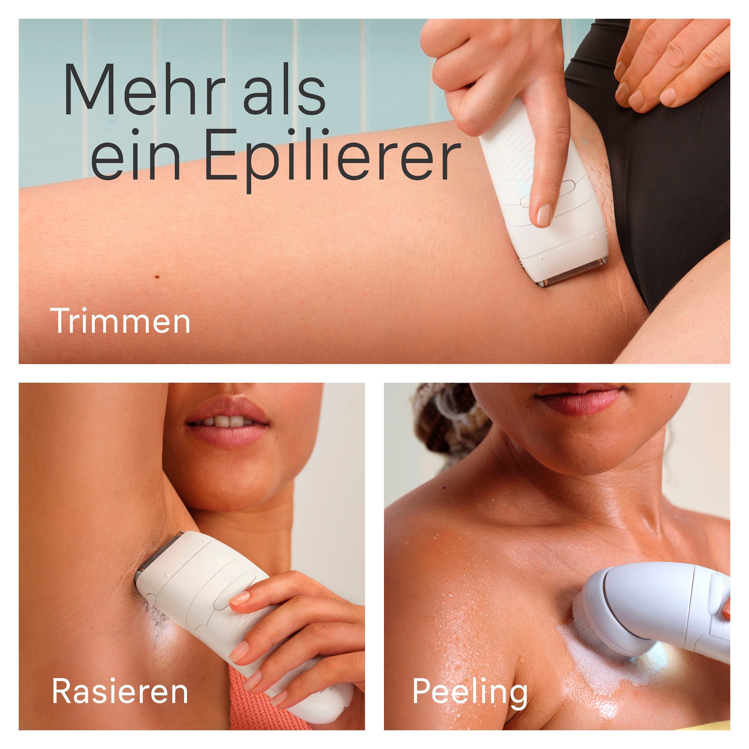 Braun Epilierer »Silk-épil 5 5-060«, mit Rasieraufsatz, Trimmeraufsatz und Peeling Aufsätzen