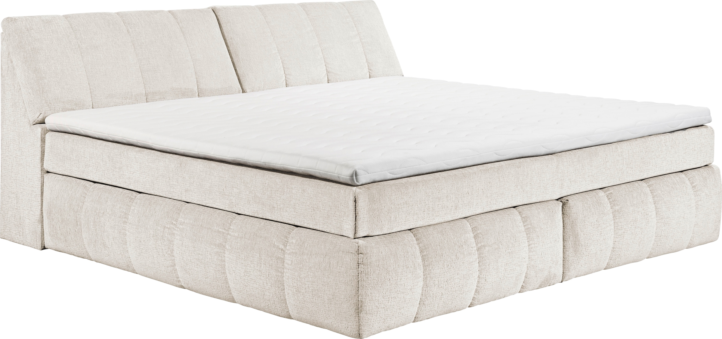 ED EXCITING DESIGN Lit boxspring »Elkford, Familienbett in der Grösse 240x200cm« inkl. Stauraum im Kopfteil