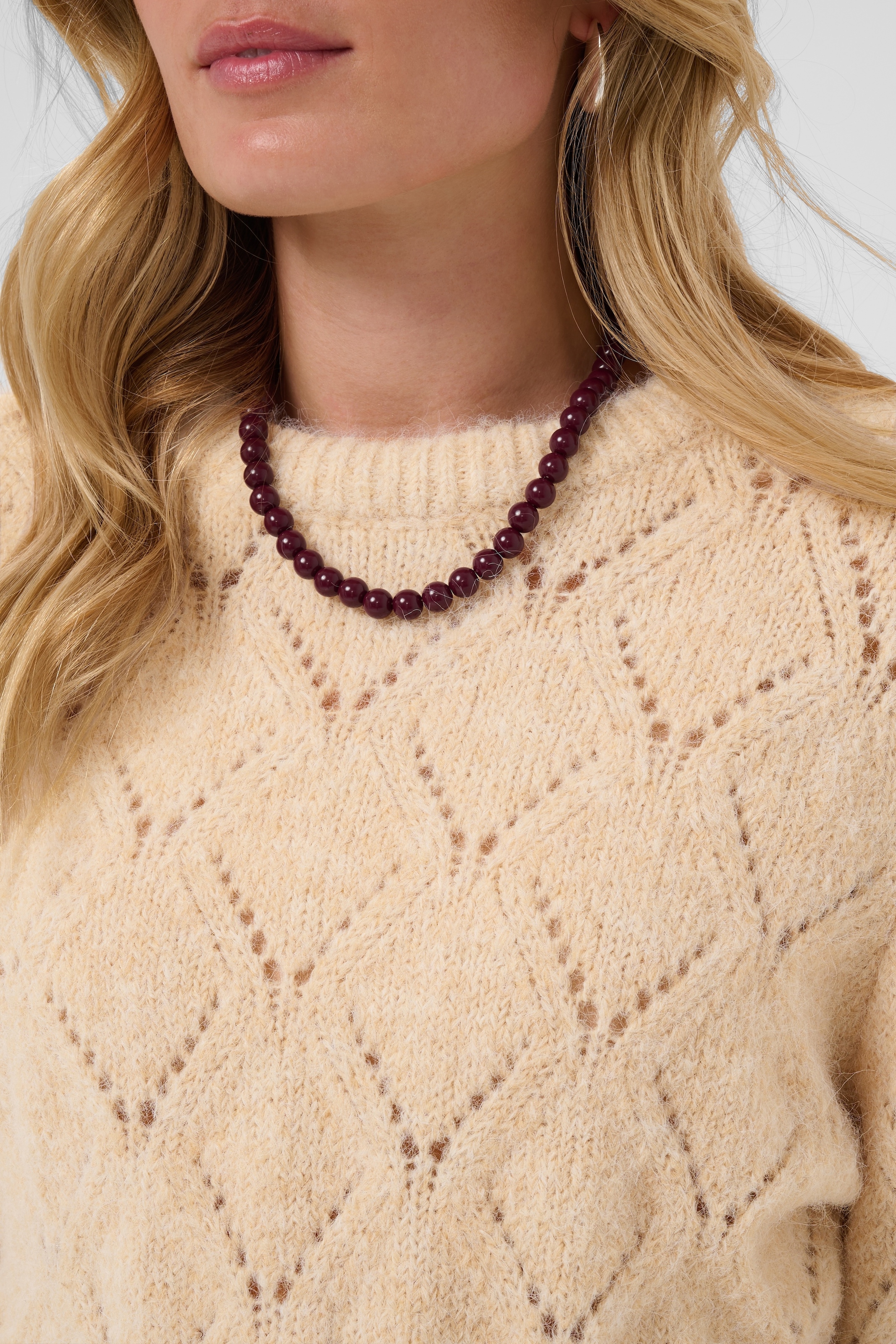Saint Tropez Pull en tricot »TabbathaSZ Pullover« Mélange de matériaux, coupe droite