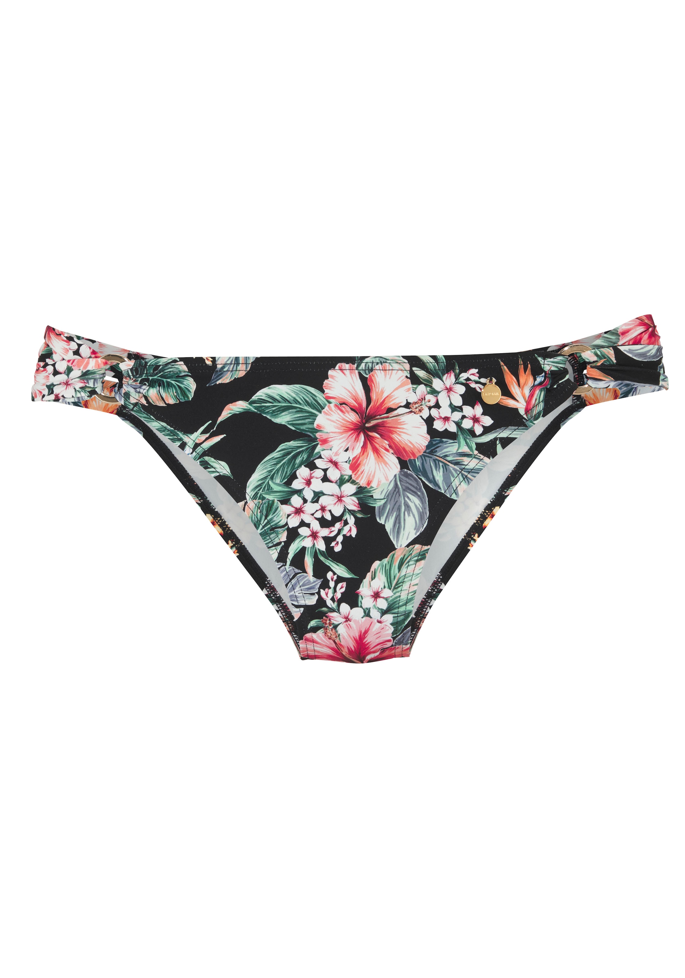 LASCANA Bikini-Hose »Salsa« mit Zierringen und tollem Blumenprint