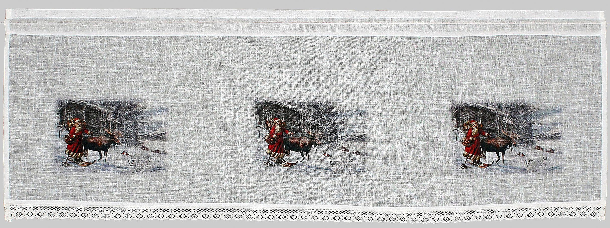 Image of HOSSNER - ART OF HOME DECO Querbehang »Weihnachtsmann«, (1 St.), HxB: 40x120, Landhaus-Look bei Ackermann Versand Schweiz