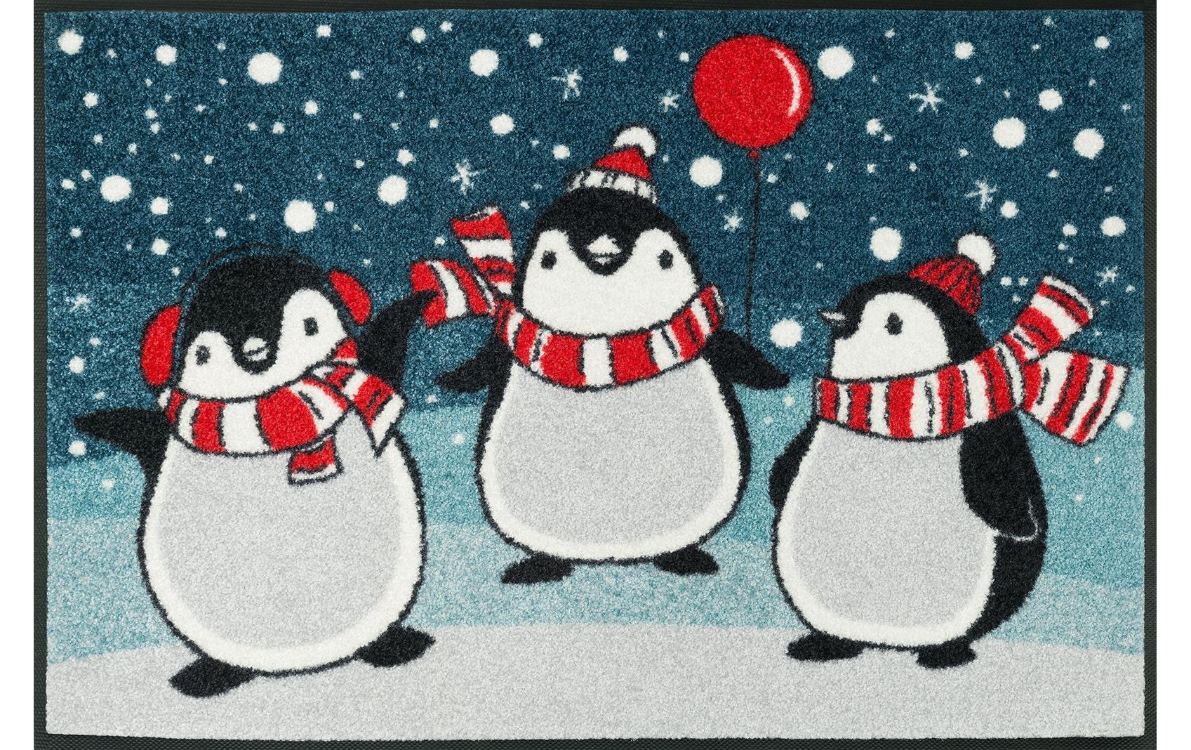 Image of wash+dry by Kleen-Tex Fussmatte »Pingus«, quadratisch, - mm Höhe bei Ackermann Versand Schweiz