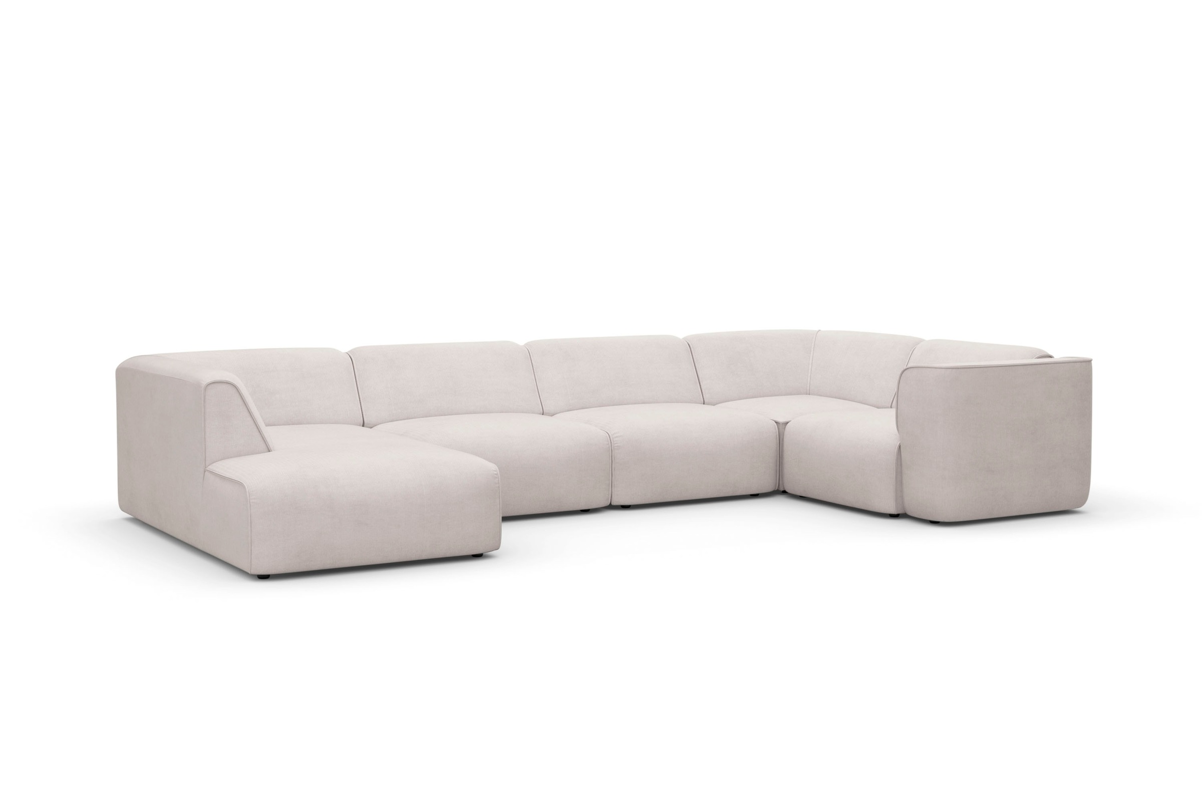 RAUM.ID Wohnlandschaft »Merid U-Form, jederzeit durch Module erweiterbar, B/T/H: 367/206/70 cm«, als Modul oder separat verwendbar, für individuelle Zusammenstellung