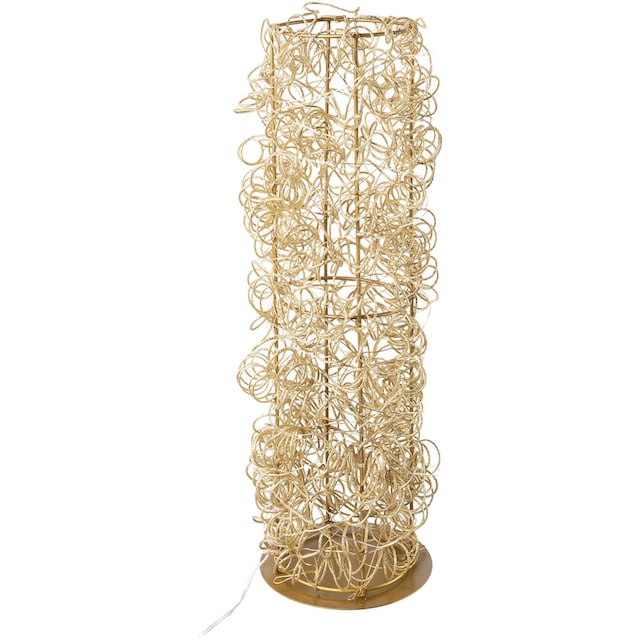 Creativ light LED Dekolicht »Metalldraht-Tower«, 40 flammig-flammig,  Zylinder aus Draht, batteriebetrieben, mit Timerfunktion kaufen