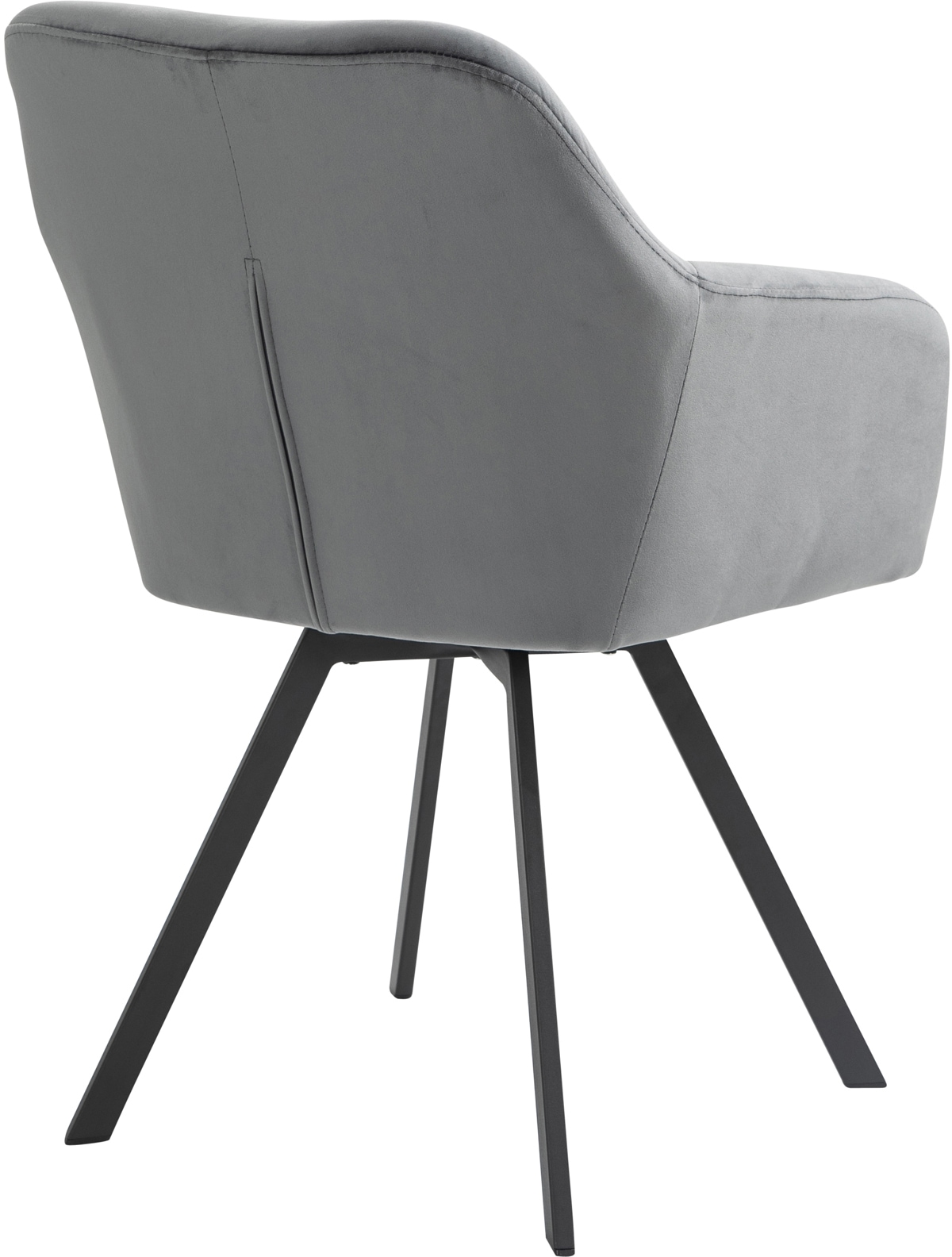 SalesFever Essgruppe, (Set, 5 tlg.), Stühle mit 360° Drehplatte, Tischplatte mit echter Baumkante