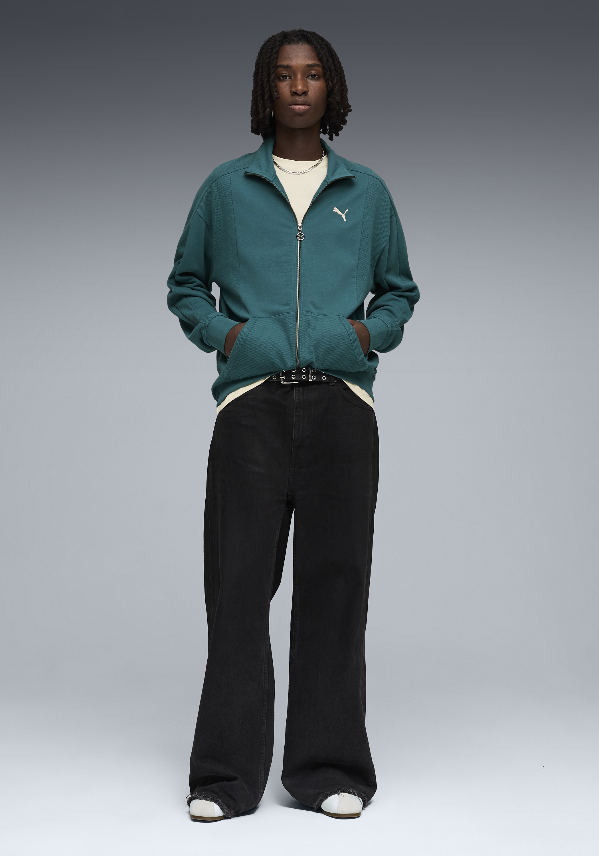 PUMA Veste sweat »CLASS RELAXED PINNACLE TRACK JACKET TR« ohne Kapuze, für sportliche Aktivitäten und Freizeit, Regular Fit