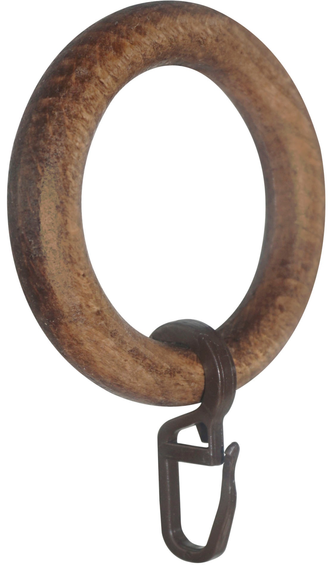 Image of GARESA Gardinenring "Holzring mit Haken" für Durchmesser bis 28mm, einfache Montage