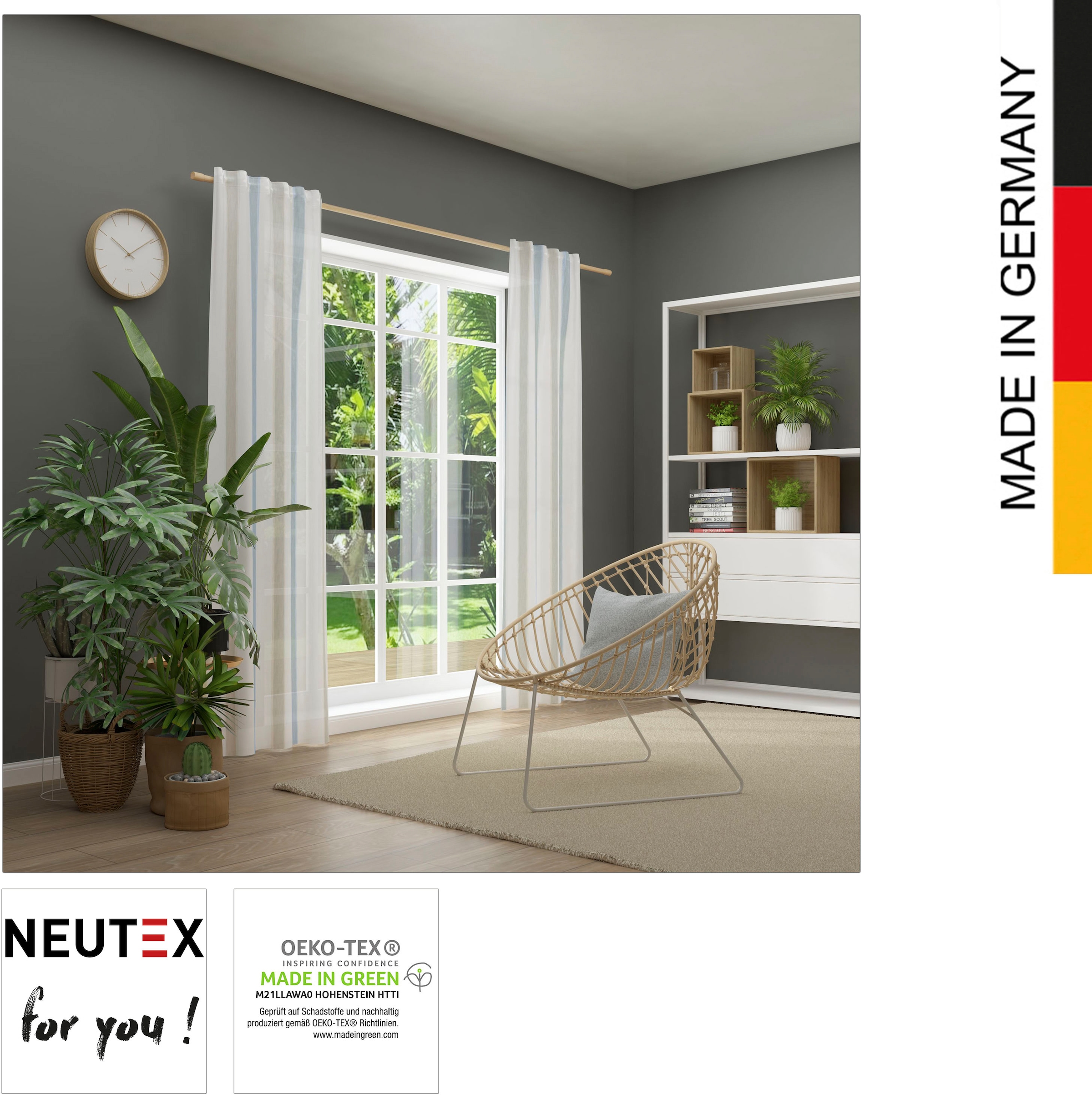 Neutex for you! Vorhang Längsstreifen kaufen günstig »Bandolo«, (1 St.), eleganter