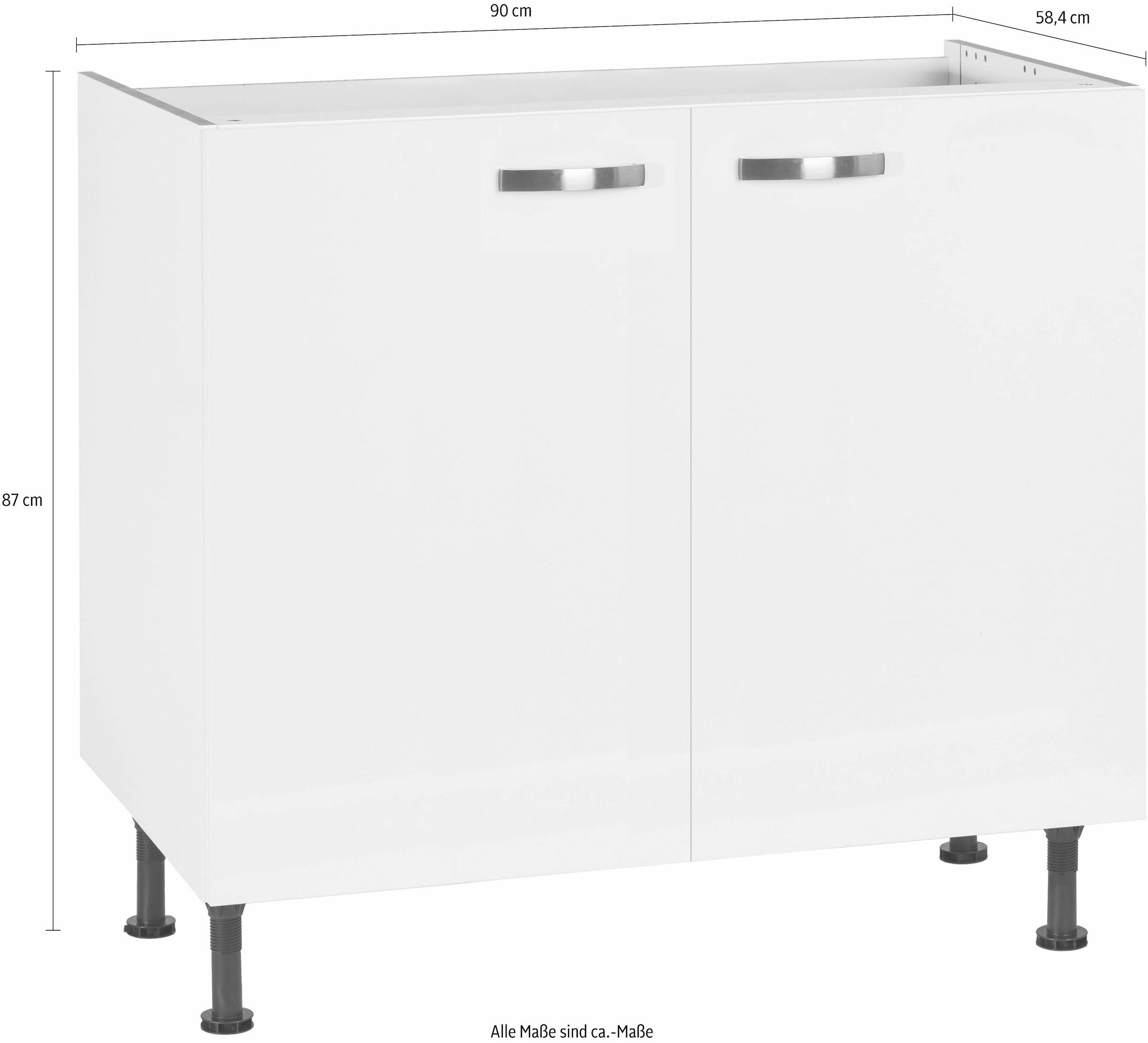KOCHSTATION Spülenschrank »KS-Cara« Breite 90 cm