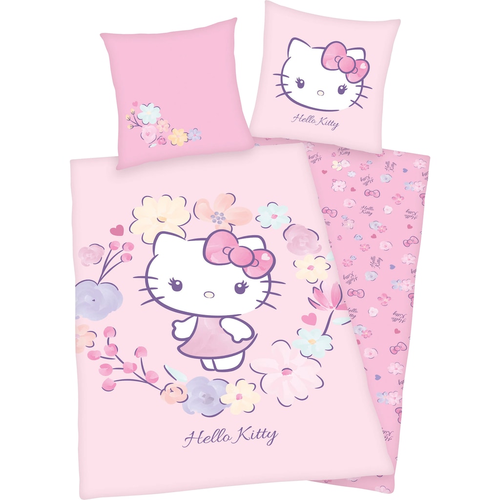 Hello Kitty Kinderbettwäsche »Hello Kitty«, (2 tlg.)