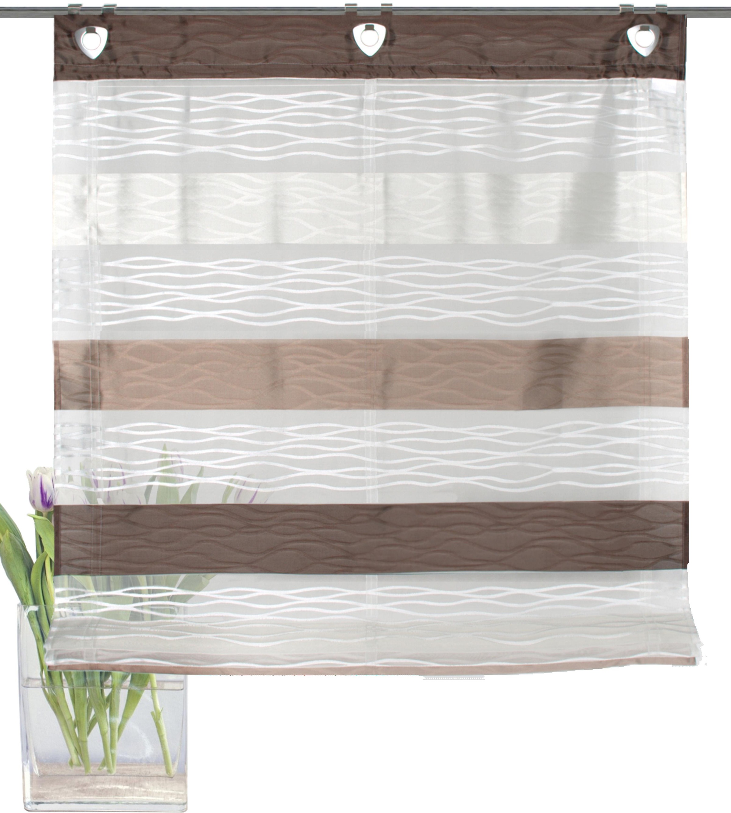 Image of HOME WOHNIDEEN Raffrollo »BASENTO«, mit Ösen bei Ackermann Versand Schweiz