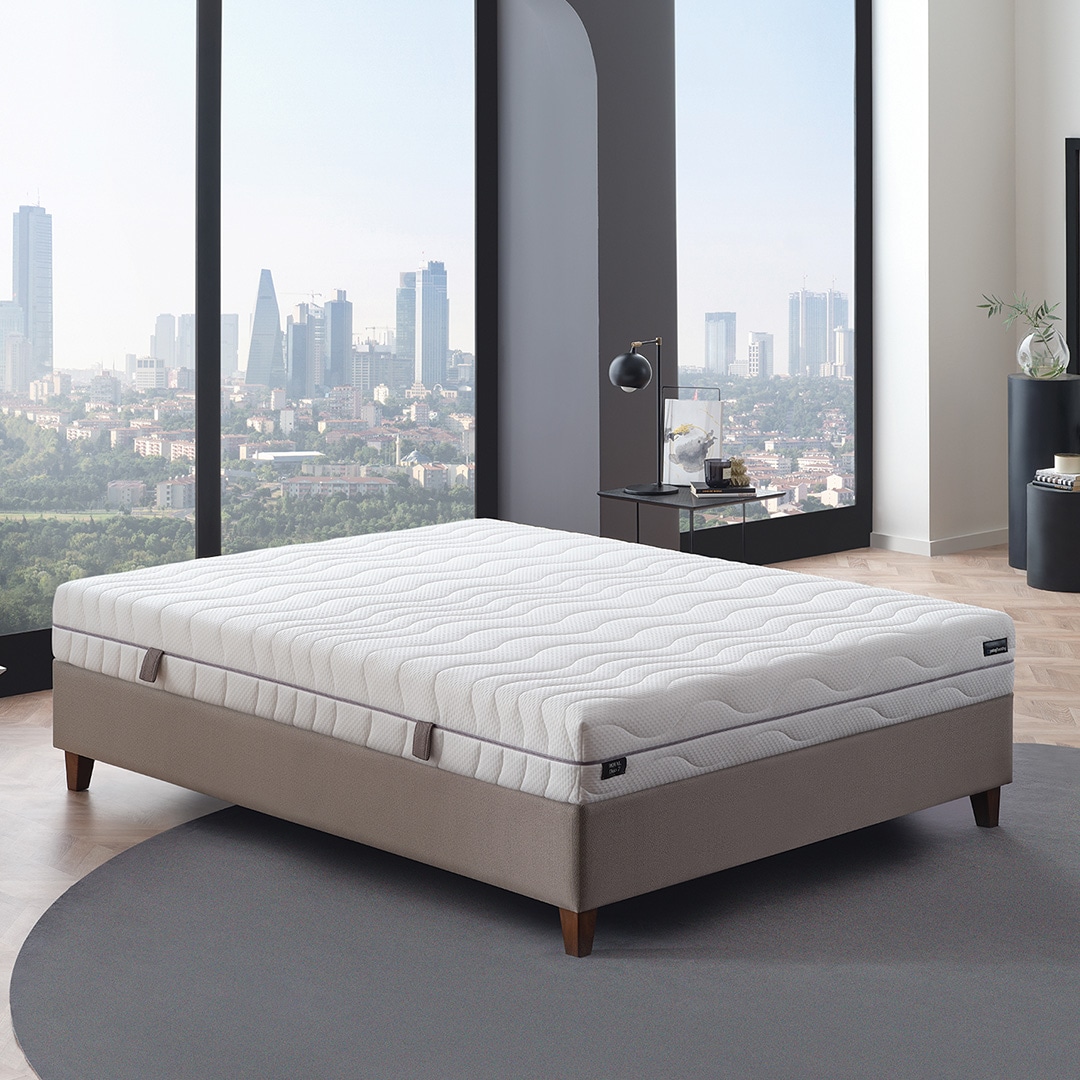Yatas Bedding Taschenfederkernmatratze »Royal Duo 7, Matratze 90x200, 140x200 cm & weitere Grössen«, 22 cm hoch, Raumgewicht: 28 kg/m³, 403 Federn, (1 St.), H2 / H3, Wendematratze, ergonomisch, atmungsaktiv