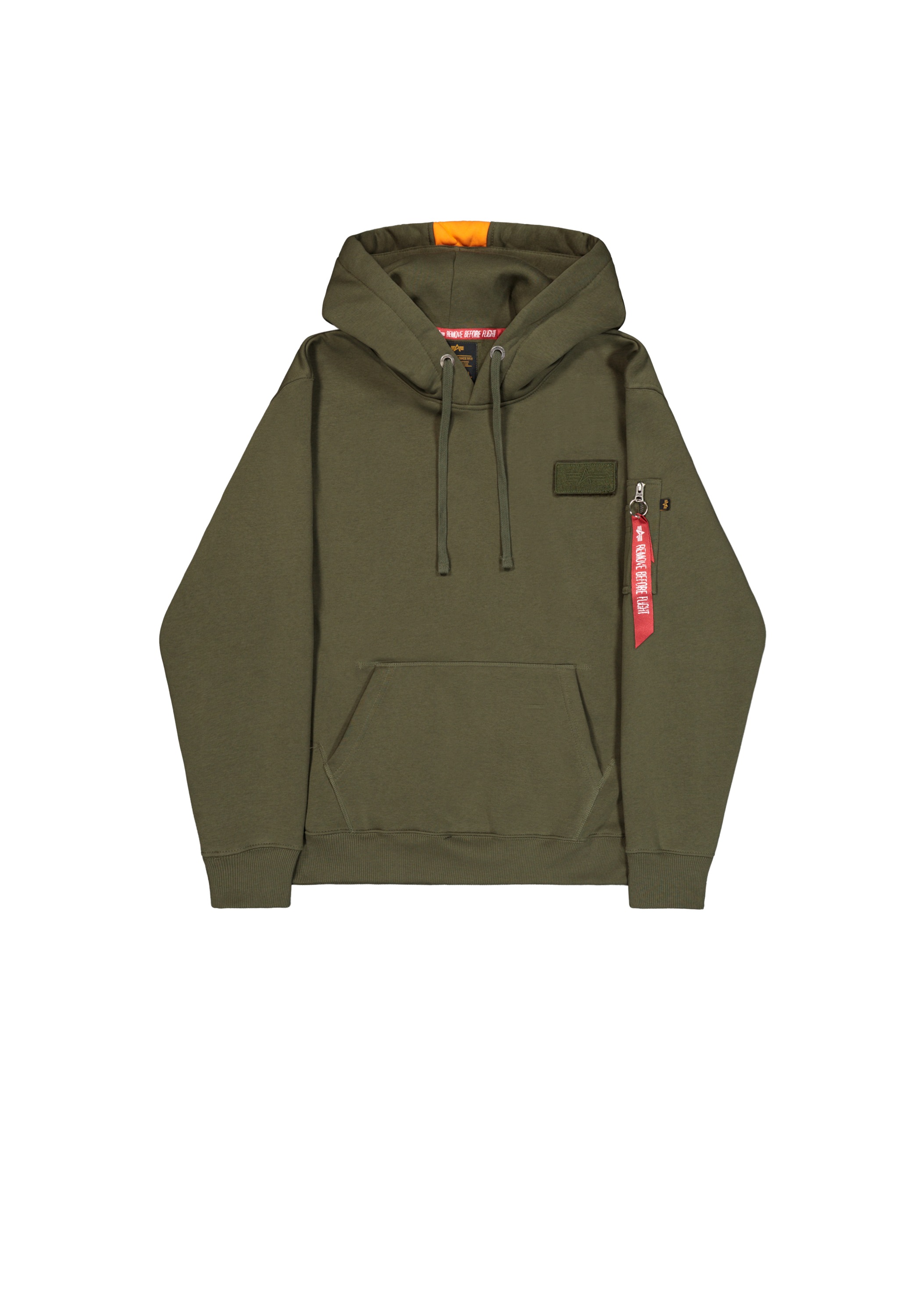 Image of Alpha Industries Hoodie "Red Stripe Hoodie"