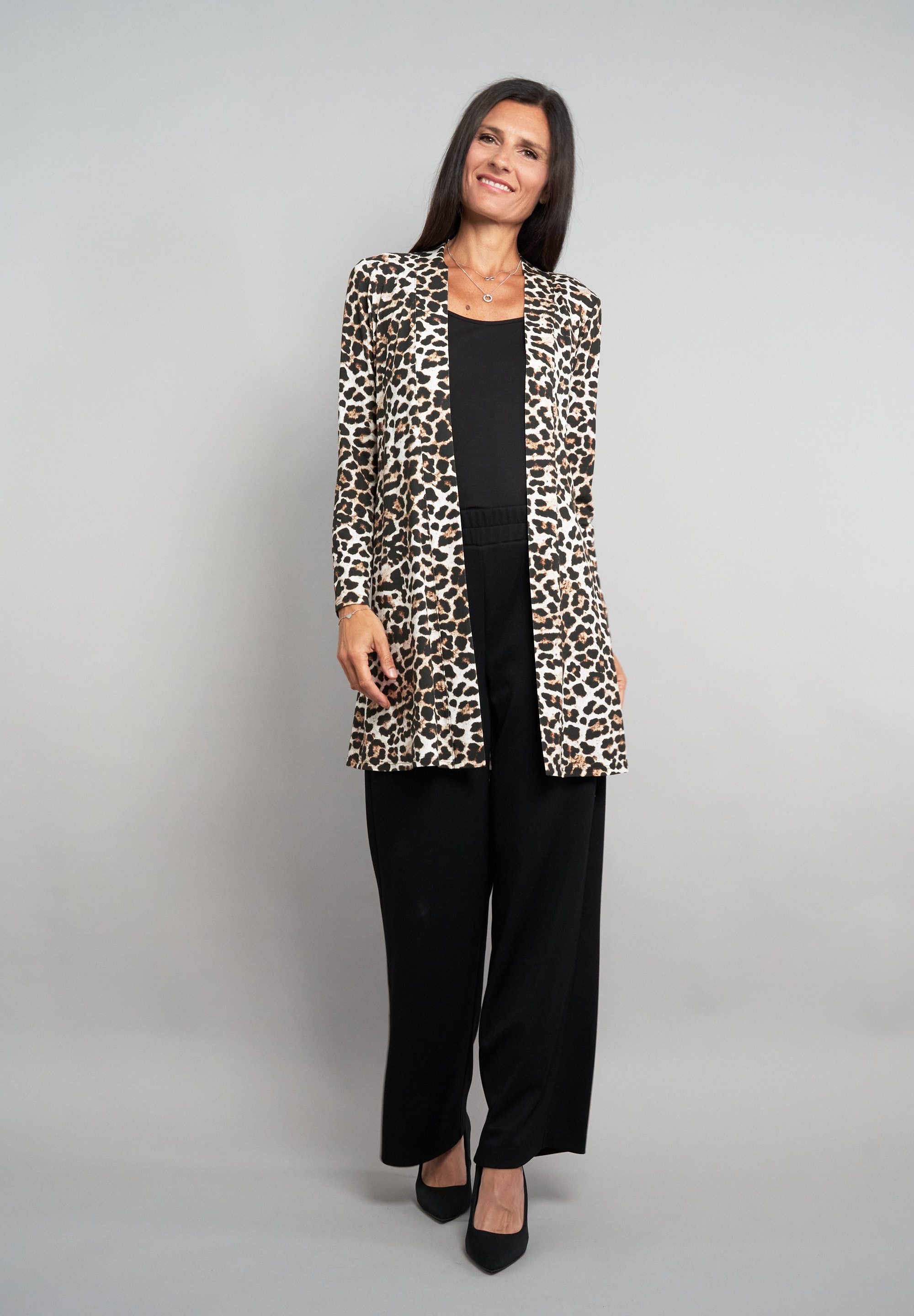 Seidel Moden Shirtjacke »Exklusiv bei OTTO« offen, ohne Verschluss und mit Animal-Print - MADE IN GERMANY