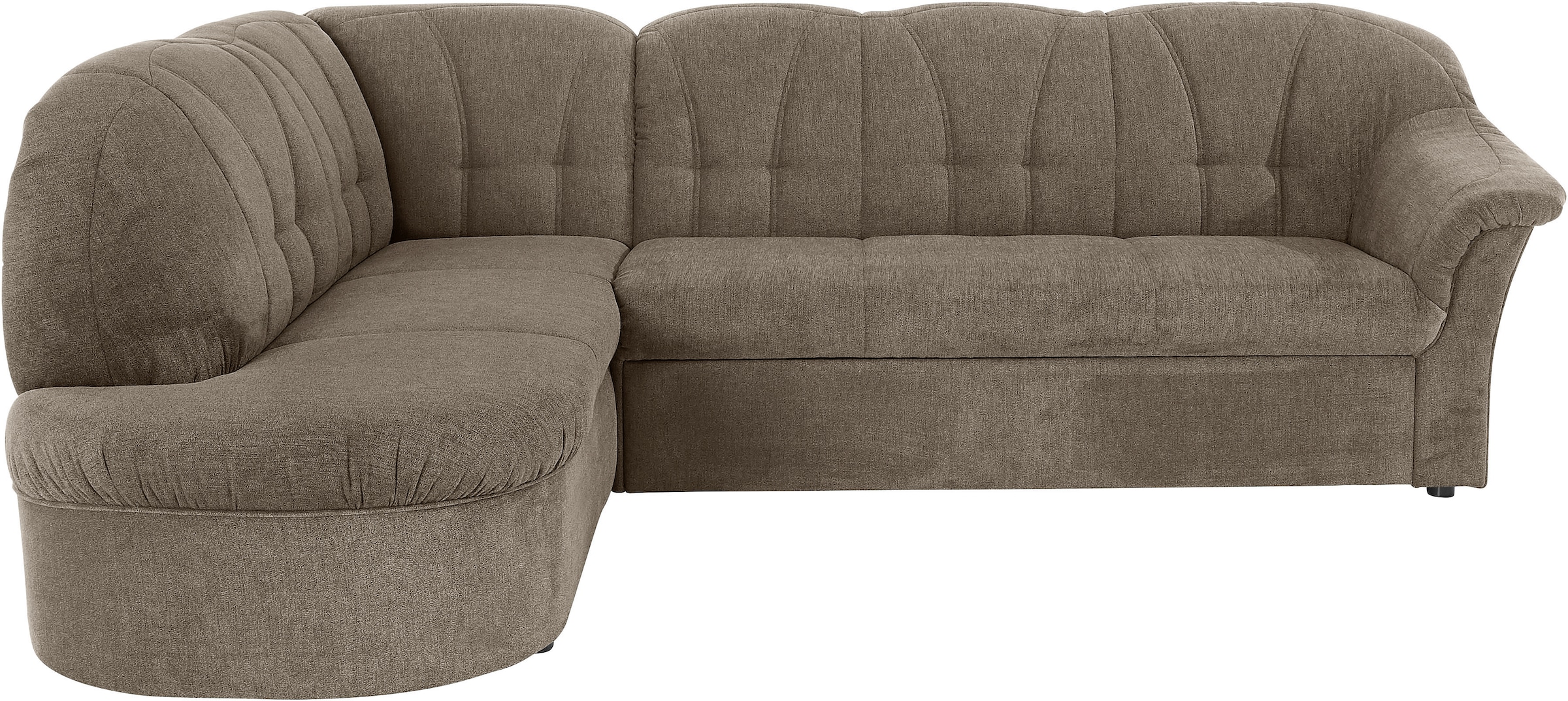 DOMO collection Ecksofa »Pegnitz, elegante Rückensteppung, zeitlose Formensprache, L-Form«, wahlweise mit Bettfunktion