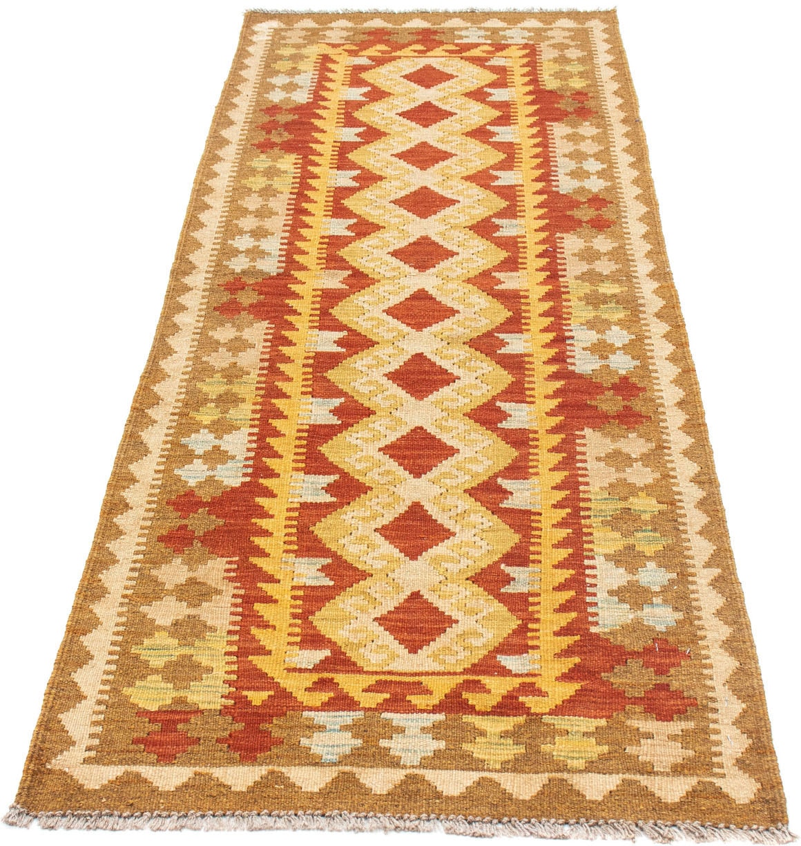 Image of morgenland Läufer »Kelim Medaillon Beige 202 x 70 cm«, rechteckig, 0,4 mm Höhe, OrientOptik bei Ackermann Versand Schweiz