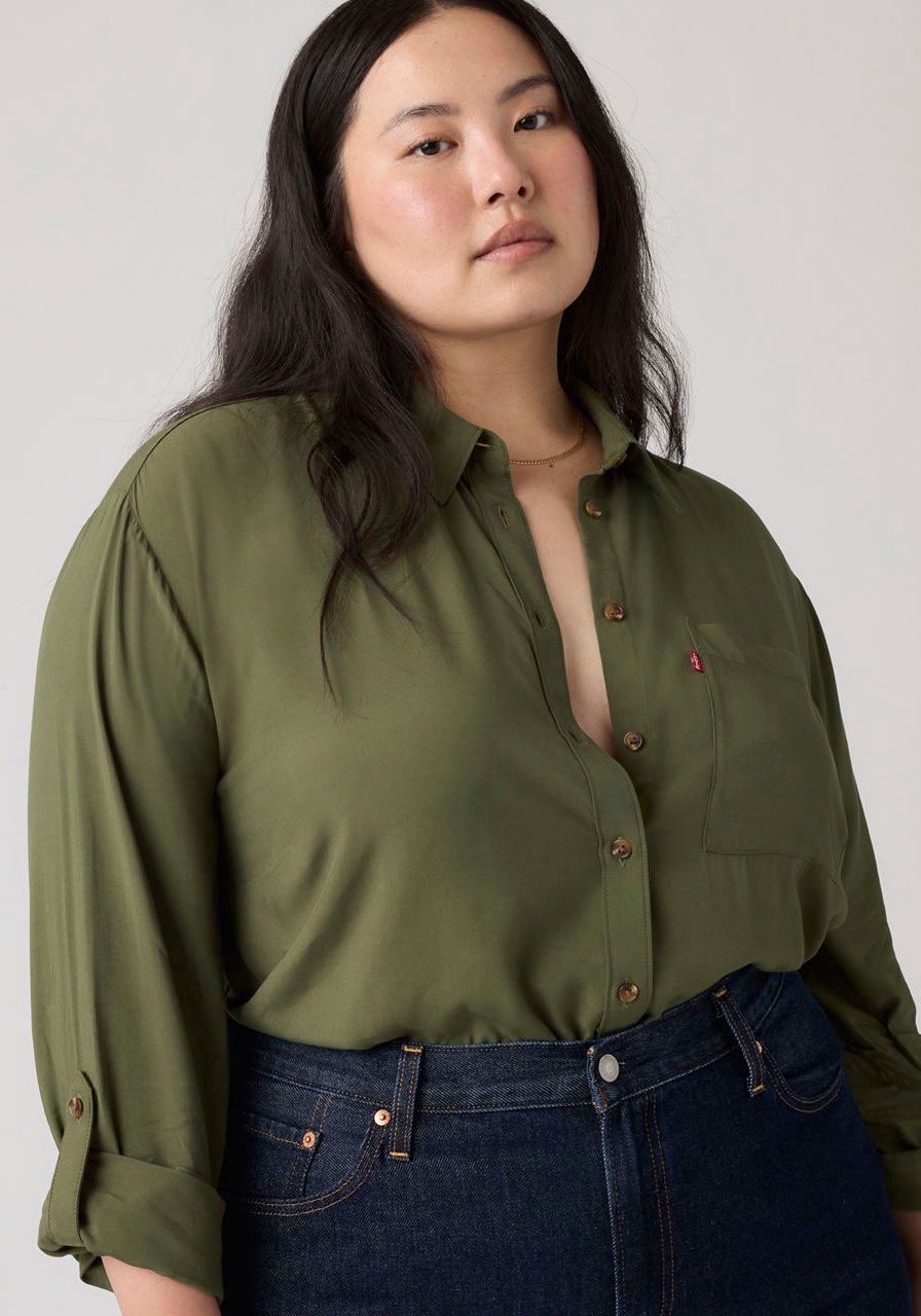 Levi's® Plus Hemdbluse »PLUS DARLENE SHIRT« aus fliessender Viskose