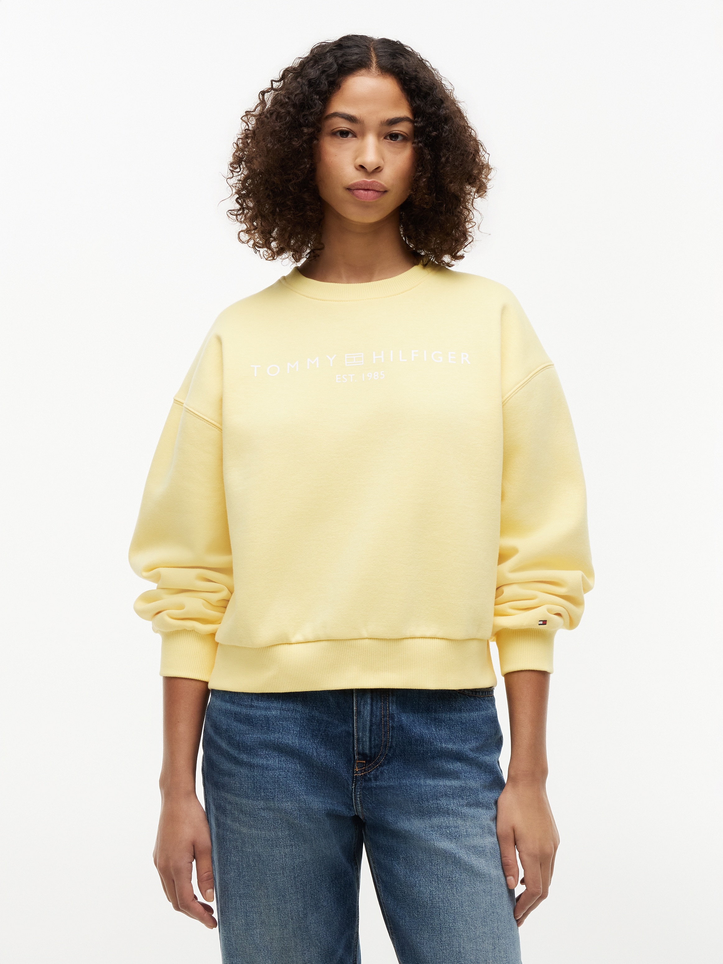 Image of Tommy Hilfiger Sweatshirt "EXT CORP LOGO", Baumwollmischung