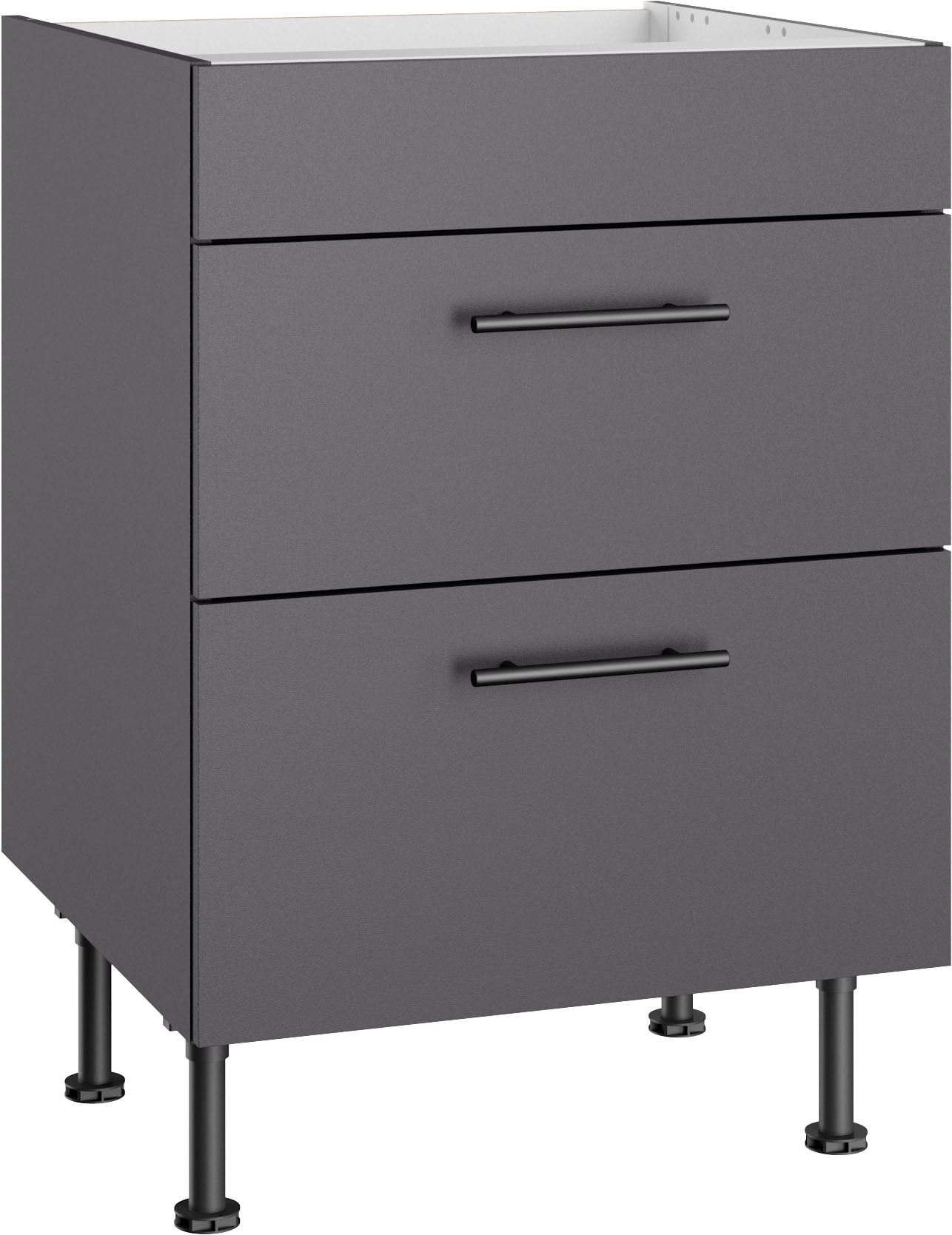 Image of OPTIFIT Kochfeldumbauschrank "Fiona" Breite 60 cm, mit 2 Auszügen und höhenverstellbaren Stellfüssen