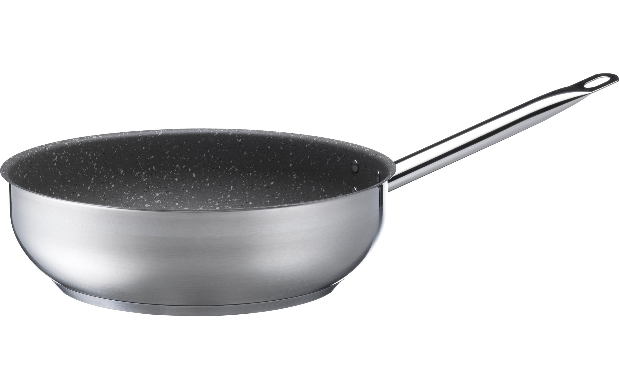 Image of MÄSER Bratpfanne "Mäser PROFESSIONAL GR Hochrand 13,5 cm, Ø 28 cm" Cromargan Edelstahl Rostfrei 18/10 1 tlg. tlg.