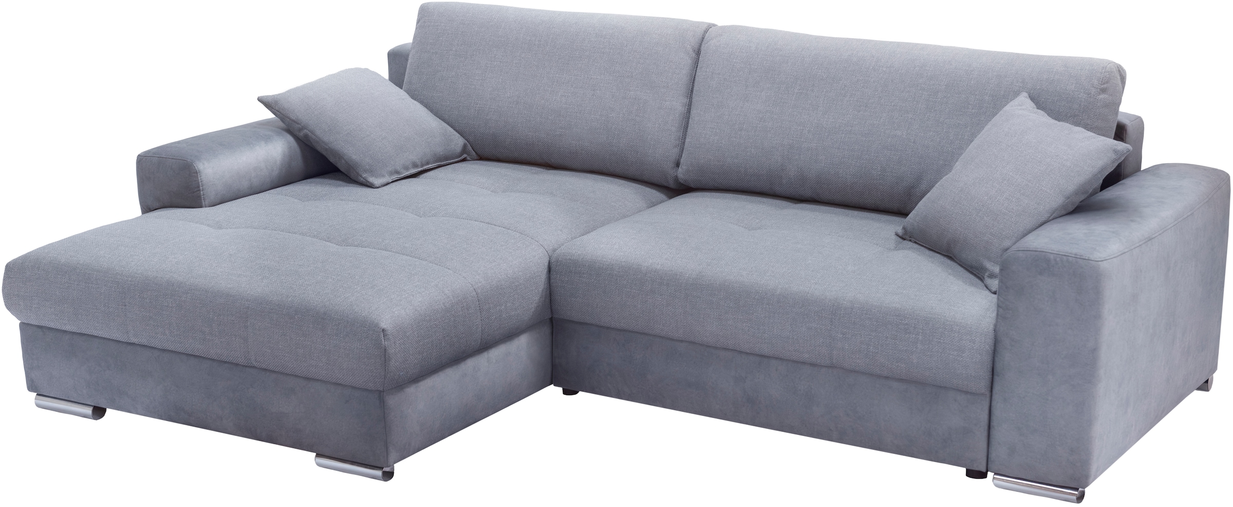 Image of exxpo - sofa fashion Ecksofa "Larnaca, inkl. Bettfunktion & Bettkasten, bequem, Breite 269cm" mit extrabreiten Rückenkissen und 2 Zierkissen
