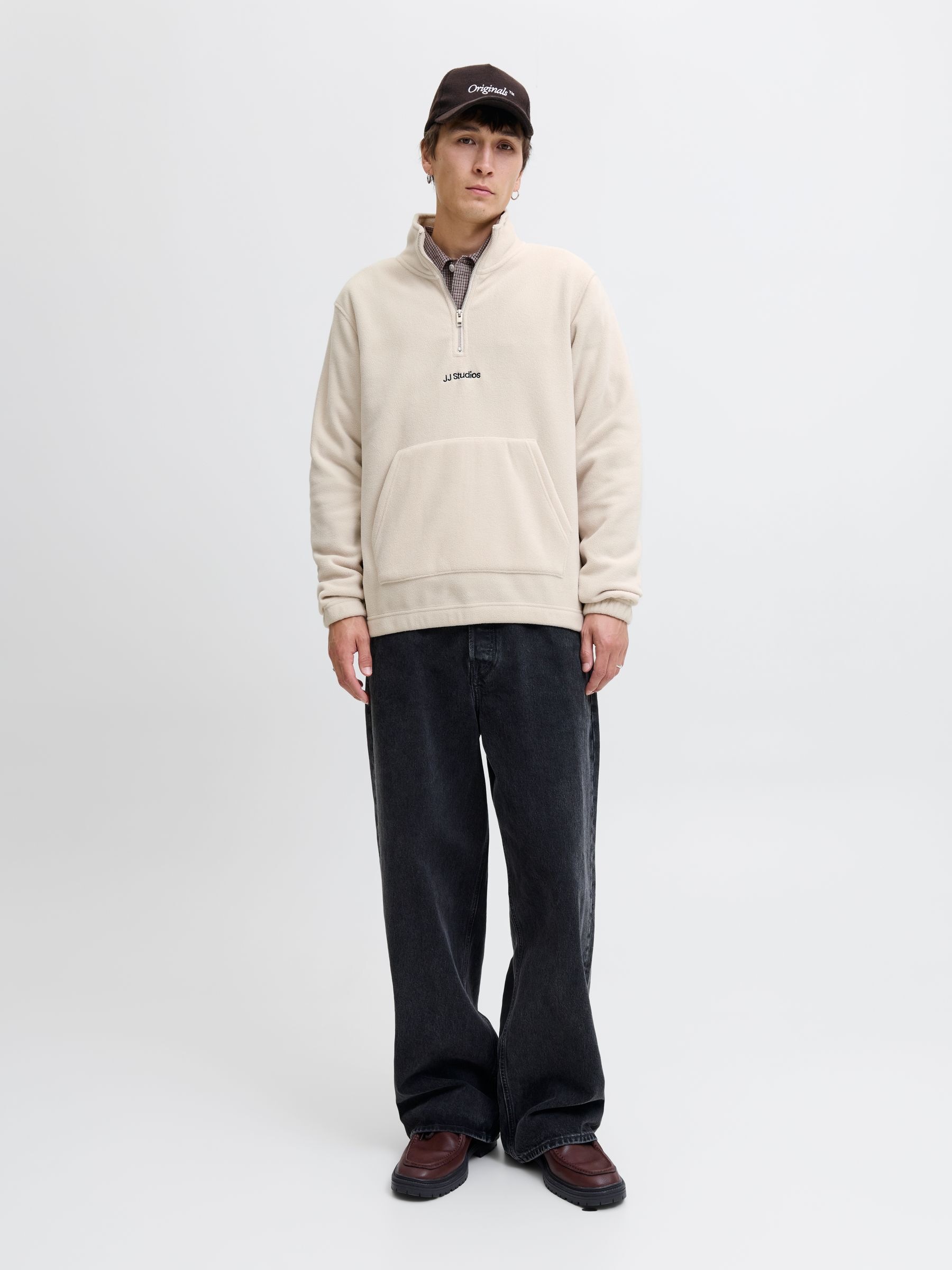 Jack & Jones Pull en polaire »JJSOHO HALFZIP FLEECE«, fibre synthétique, coupe décontractée
