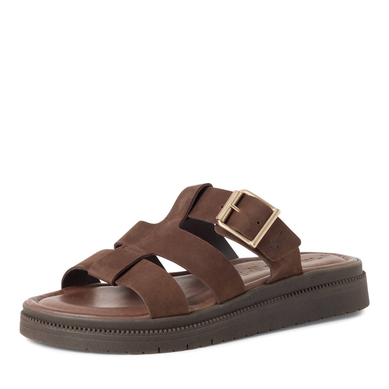 Image of Tamaris Pantolette Schlupfschuh, Sommerschuh mit regulierbarem Schnallenverschluss