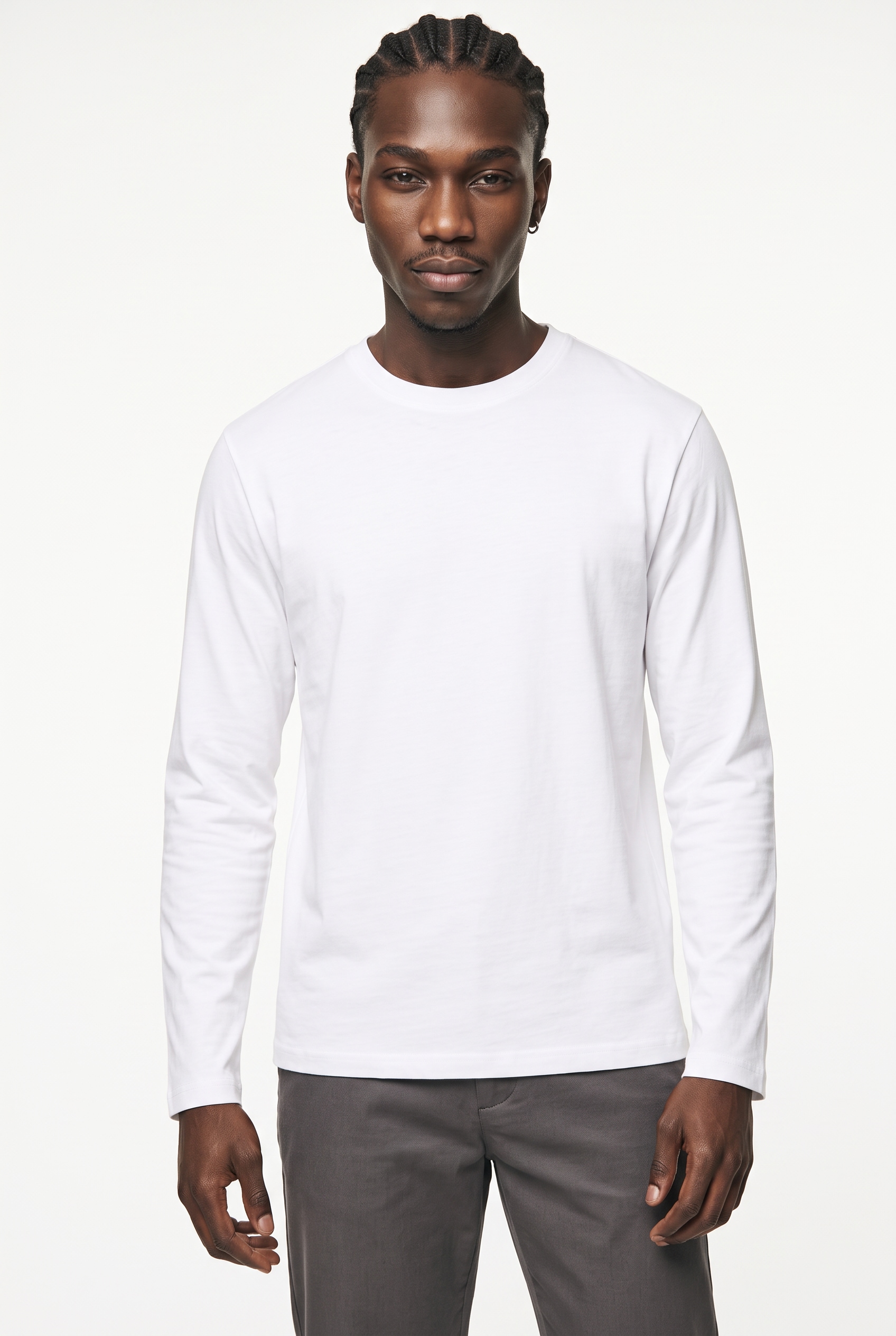 Image of ONLY & SONS Langarmshirt "ONSFRED LIFE RLX LS TEE NOOS" Baumwolle, relaxed fit