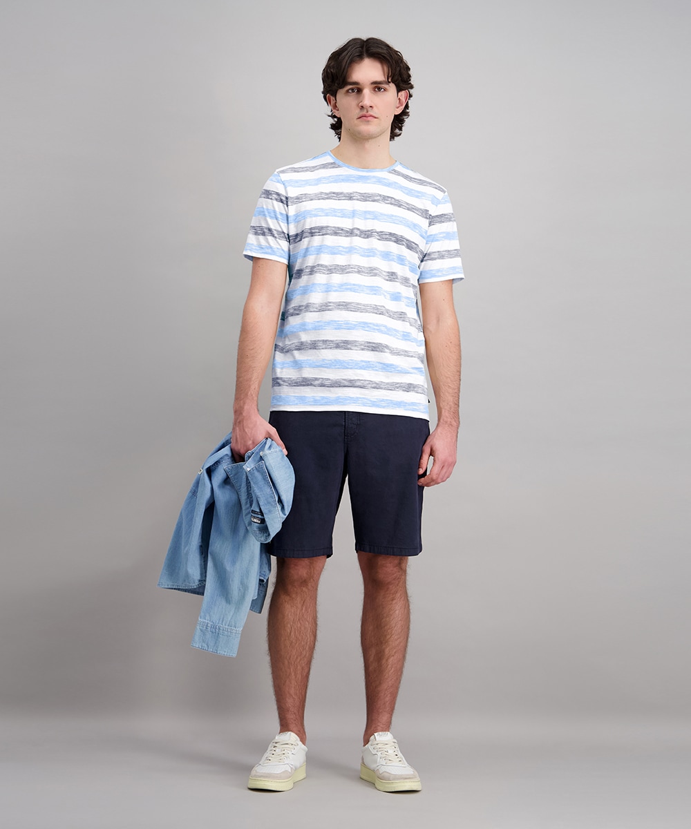 Pioneer Authentic Jeans T-shirt »RH T-Shirt Ringel slub yarn« avec motif rayé