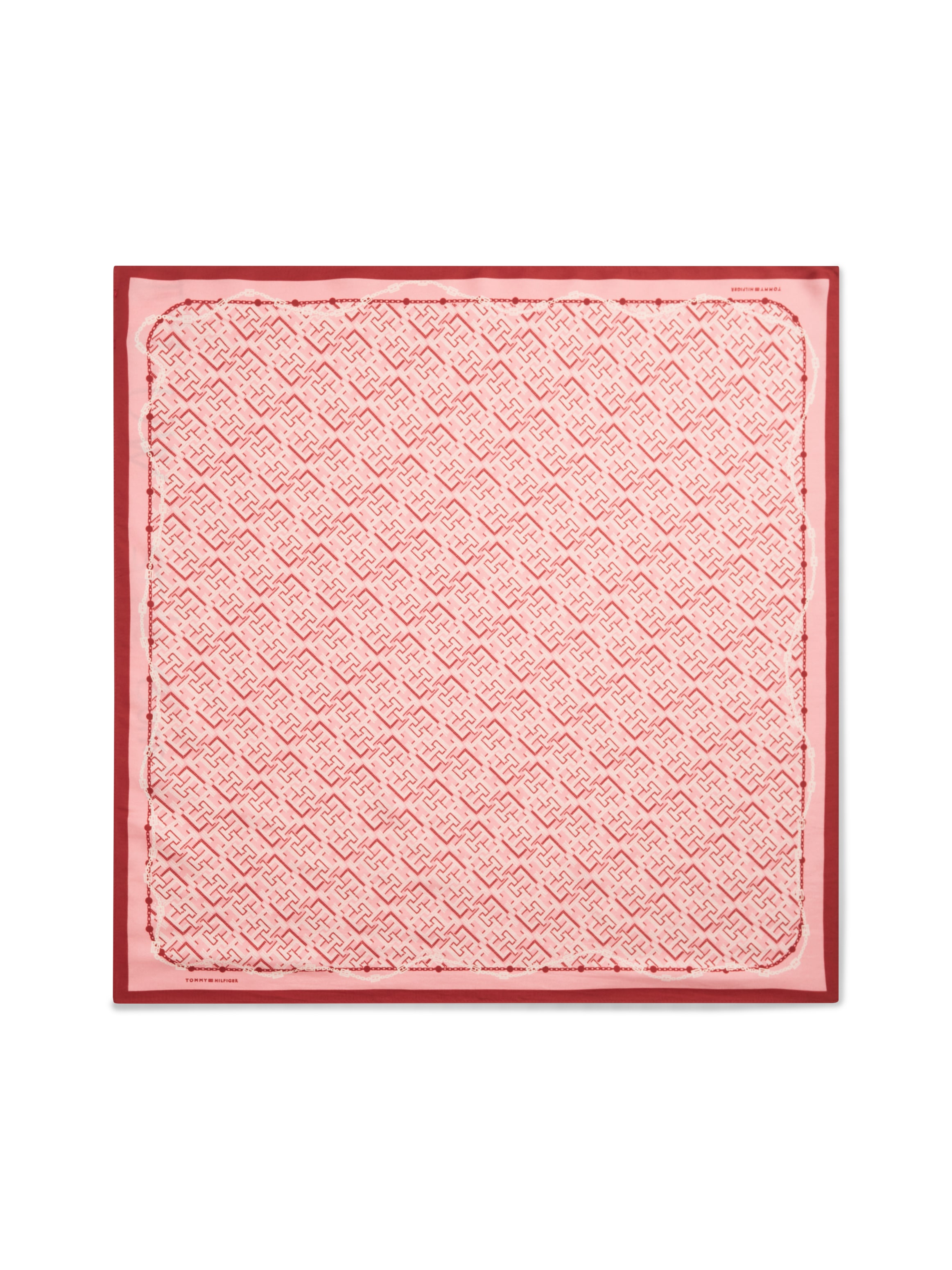 Tommy Hilfiger Foulard en soie »TMONOGRAM SILK SQUARE« Coupe regular avec imprimé monogramme