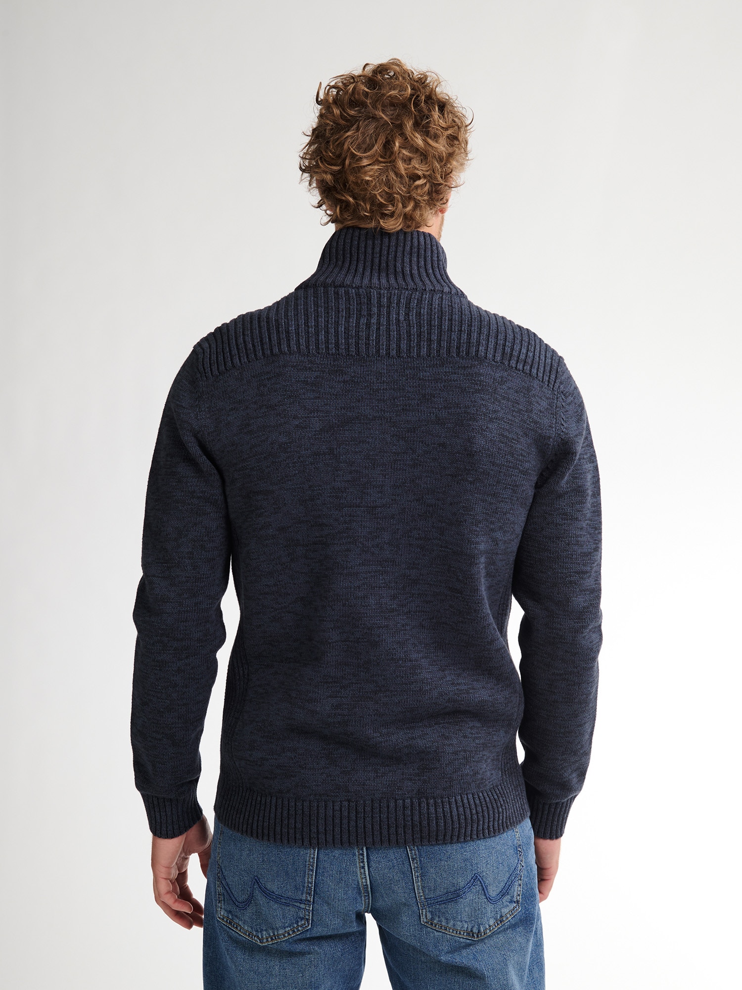 Petrol Industries Strickjacke, mit Stehkragen