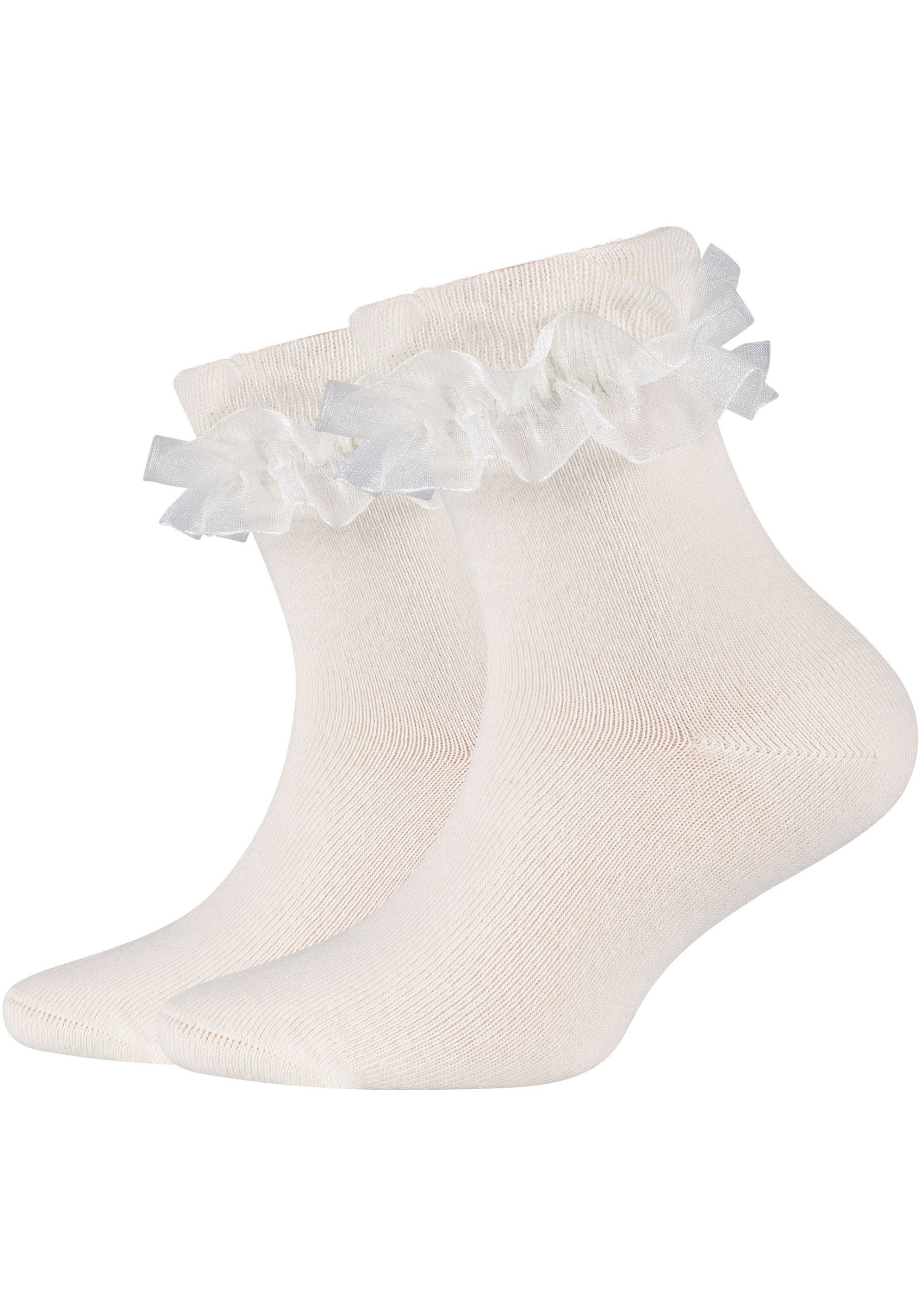 Camano Socken »ca-soft« 4 Paar tlg. mit romantischem Rüschendesign