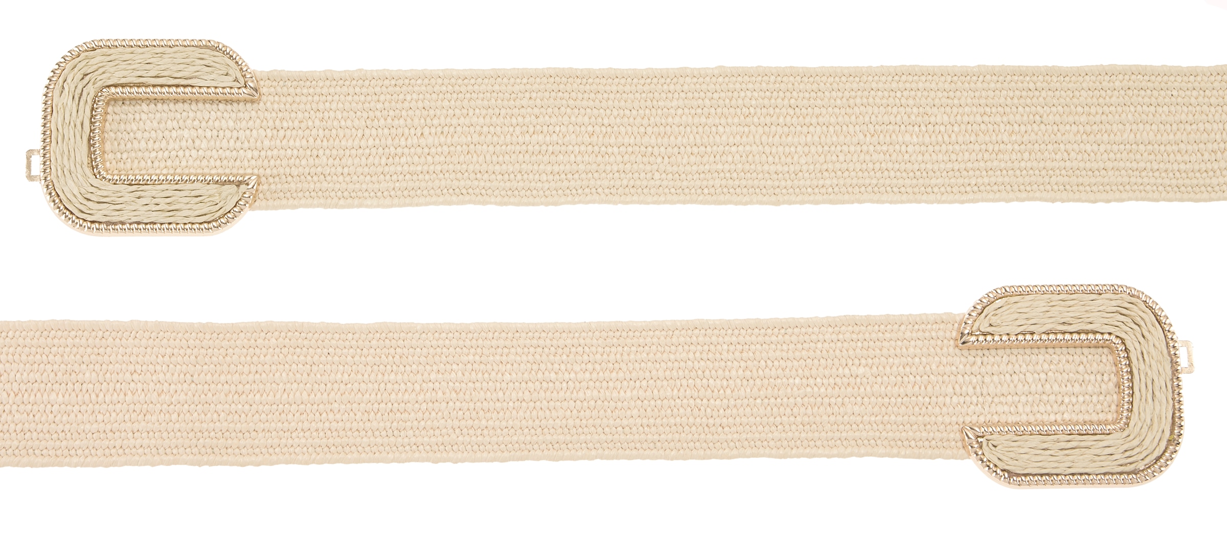 LASCANA Taillengürtel »Stretchgürtel, Schmuckgürtel« elastischer Gürtel für Kleid & Overall, Bauchgürtel, Bast-Optik