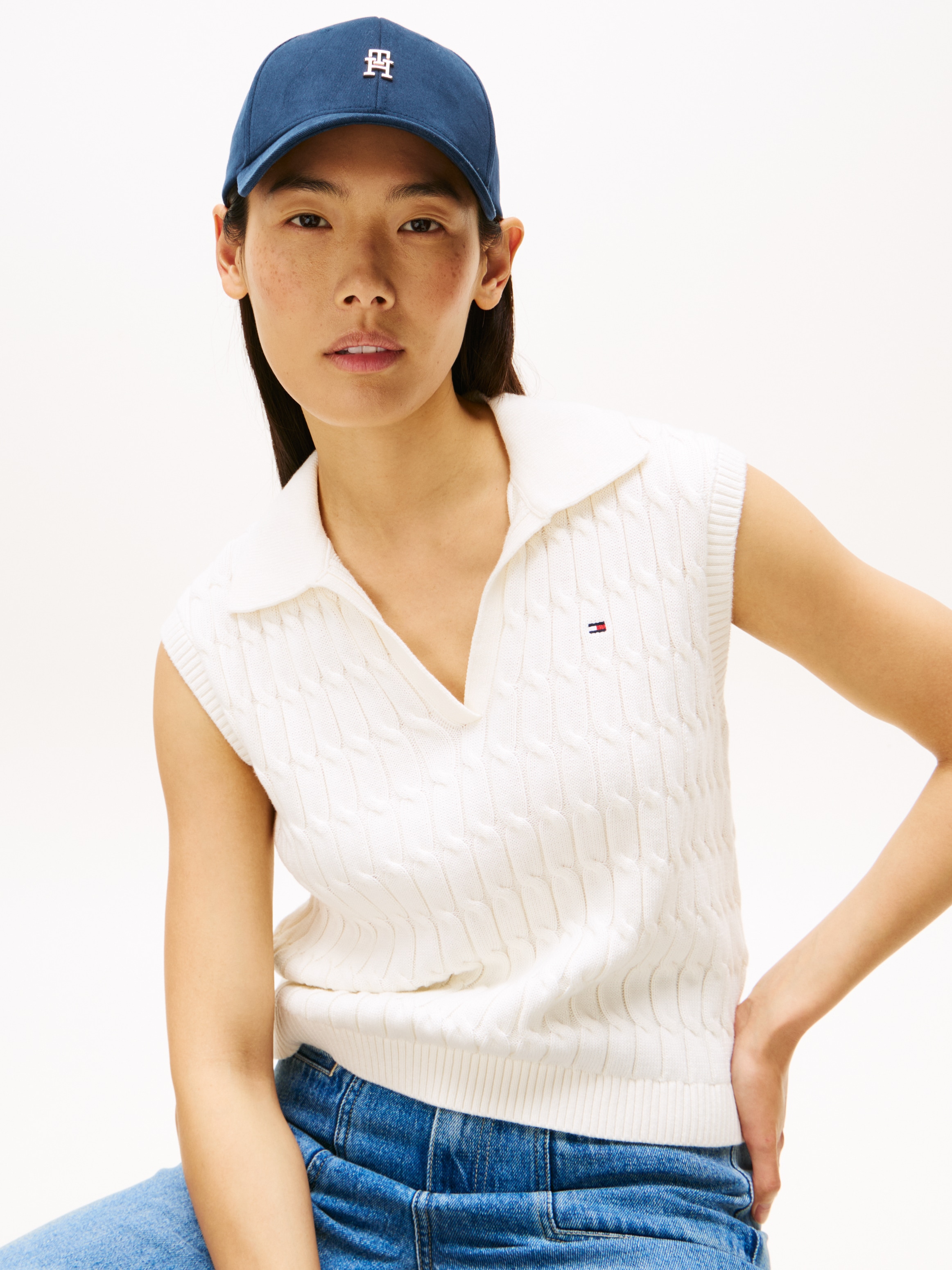 Tommy Hilfiger Baseball Cap »ELEVATED CHIC CAP«, Mit festem Schirm