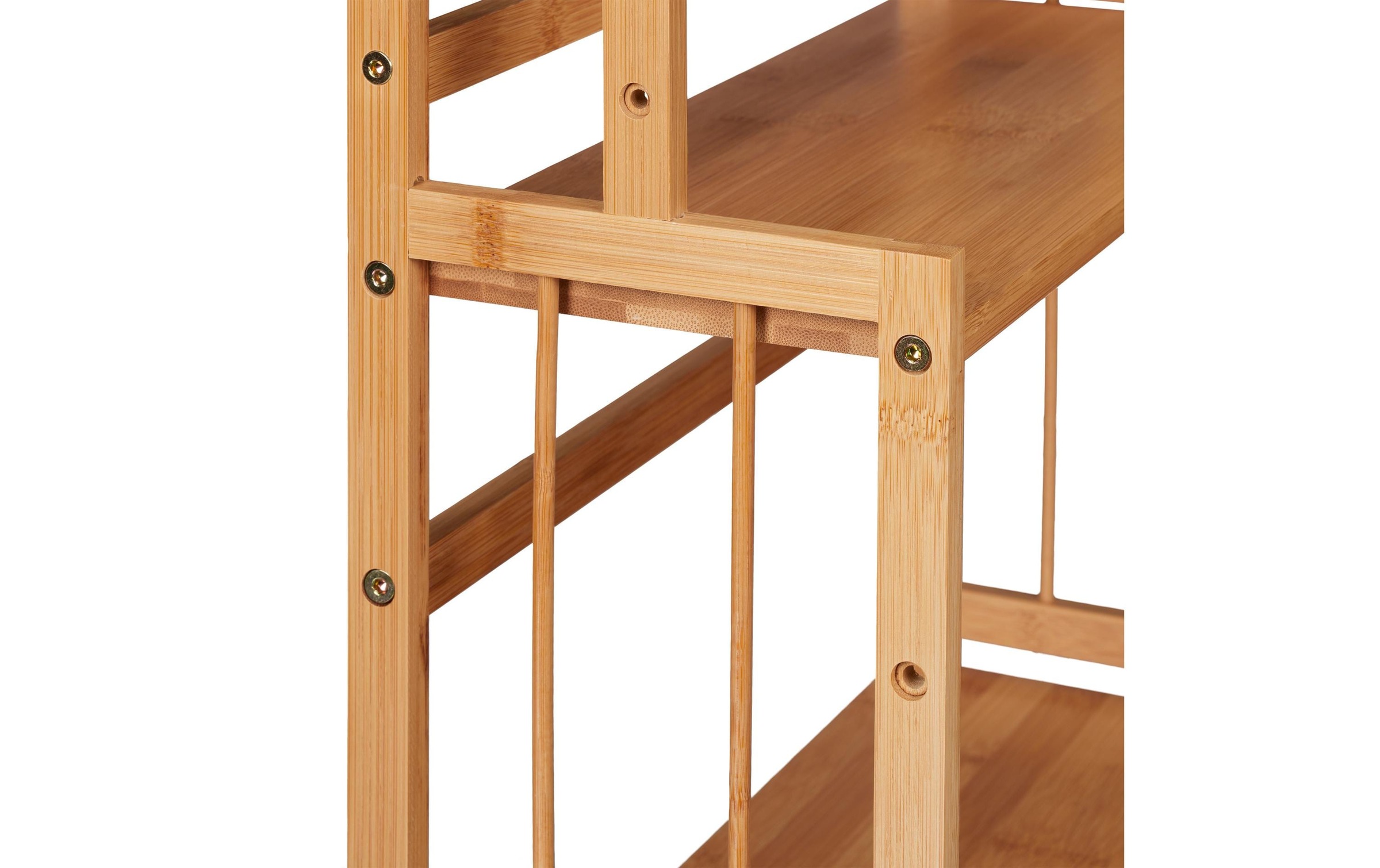 relaxdays Etagère à épices »Bambus 3 Etagen«