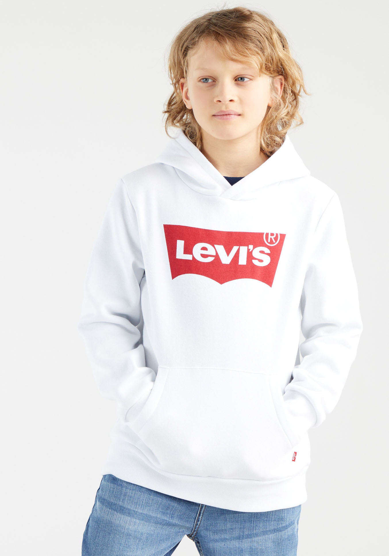 Levi's® Kids Kapuzensweatshirt »LVB BATWING PULLOVER HOODIE«, for BOYS