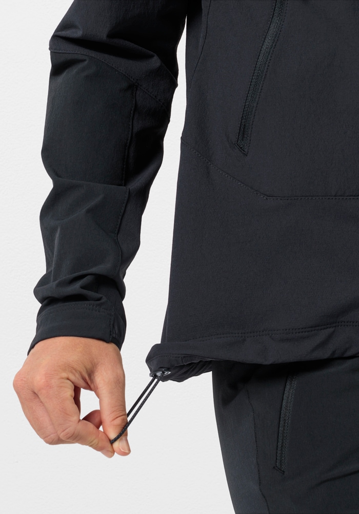 Jack Wolfskin Veste d'extérieur »ANDUR JKT W« avec capuche mit regulierbarer Weite, atmungsaktiv, wasserabweisend, windabweisend