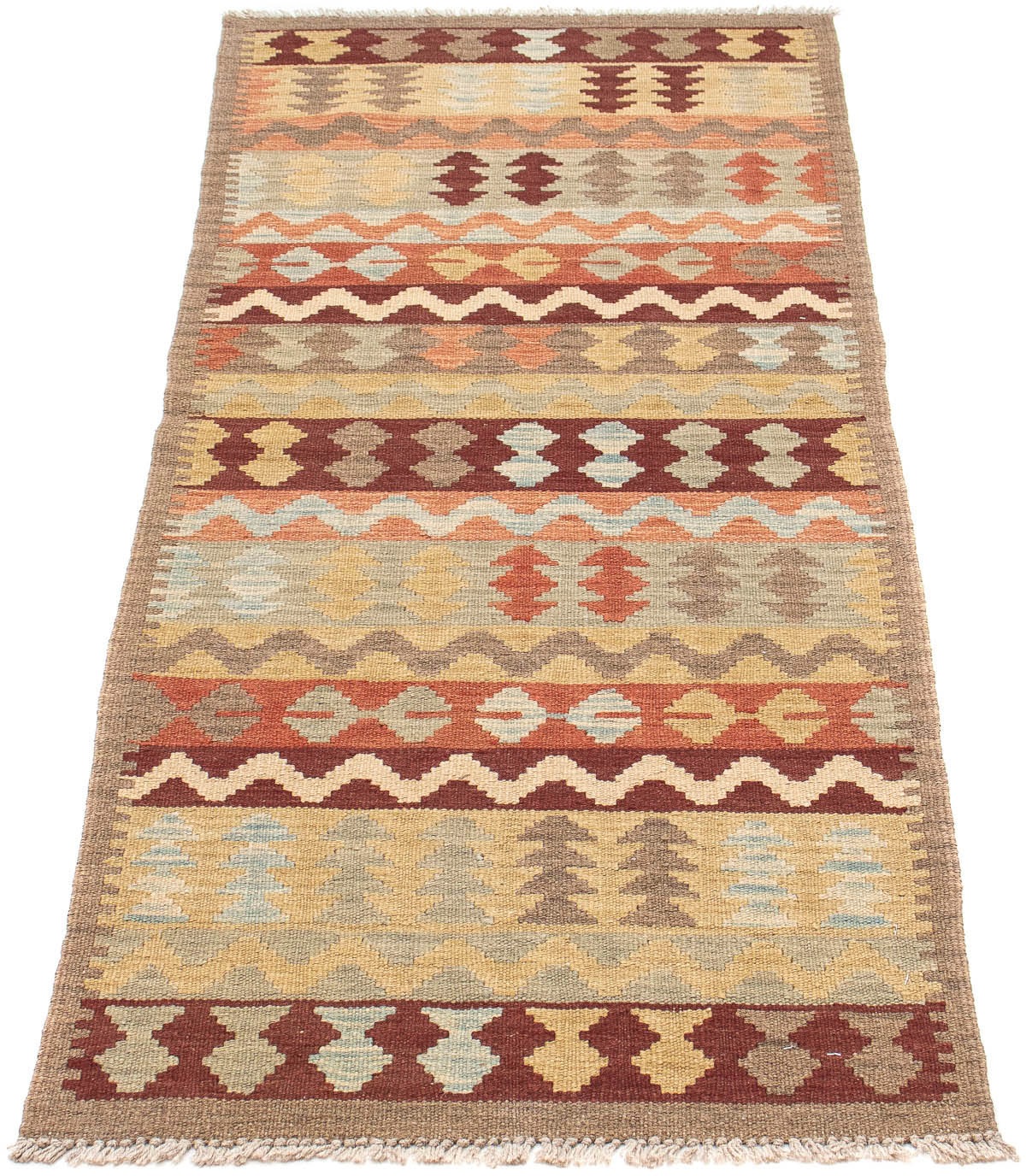 Image of morgenland Läufer »Kelim Maimene Medaillon 203 x 60 cm«, rechteckig, 0,5 mm Höhe, Wendeteppich bei Ackermann Versand Schweiz