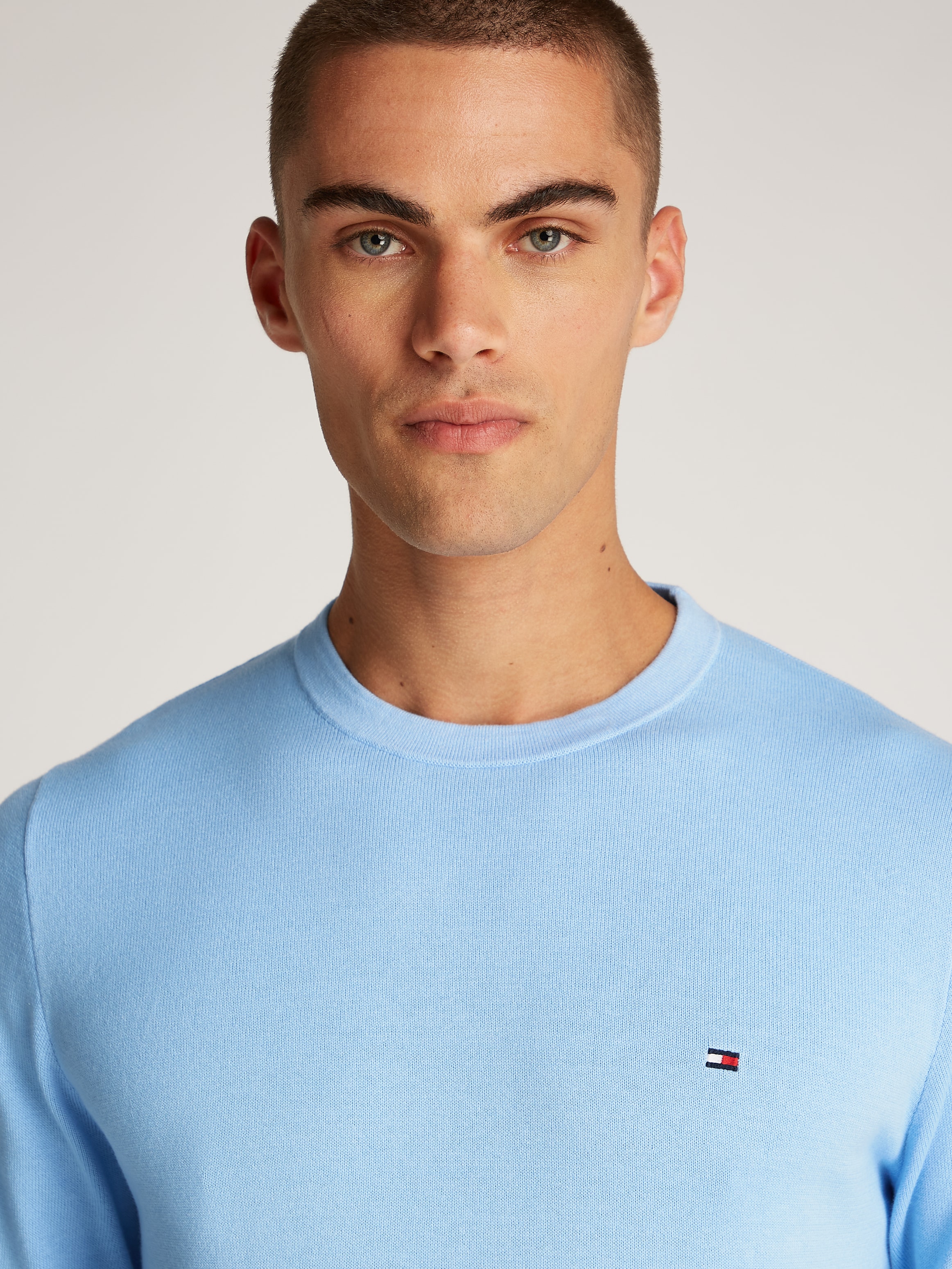 Tommy Hilfiger Rundhalspullover »DE COTTON CREW NECK«