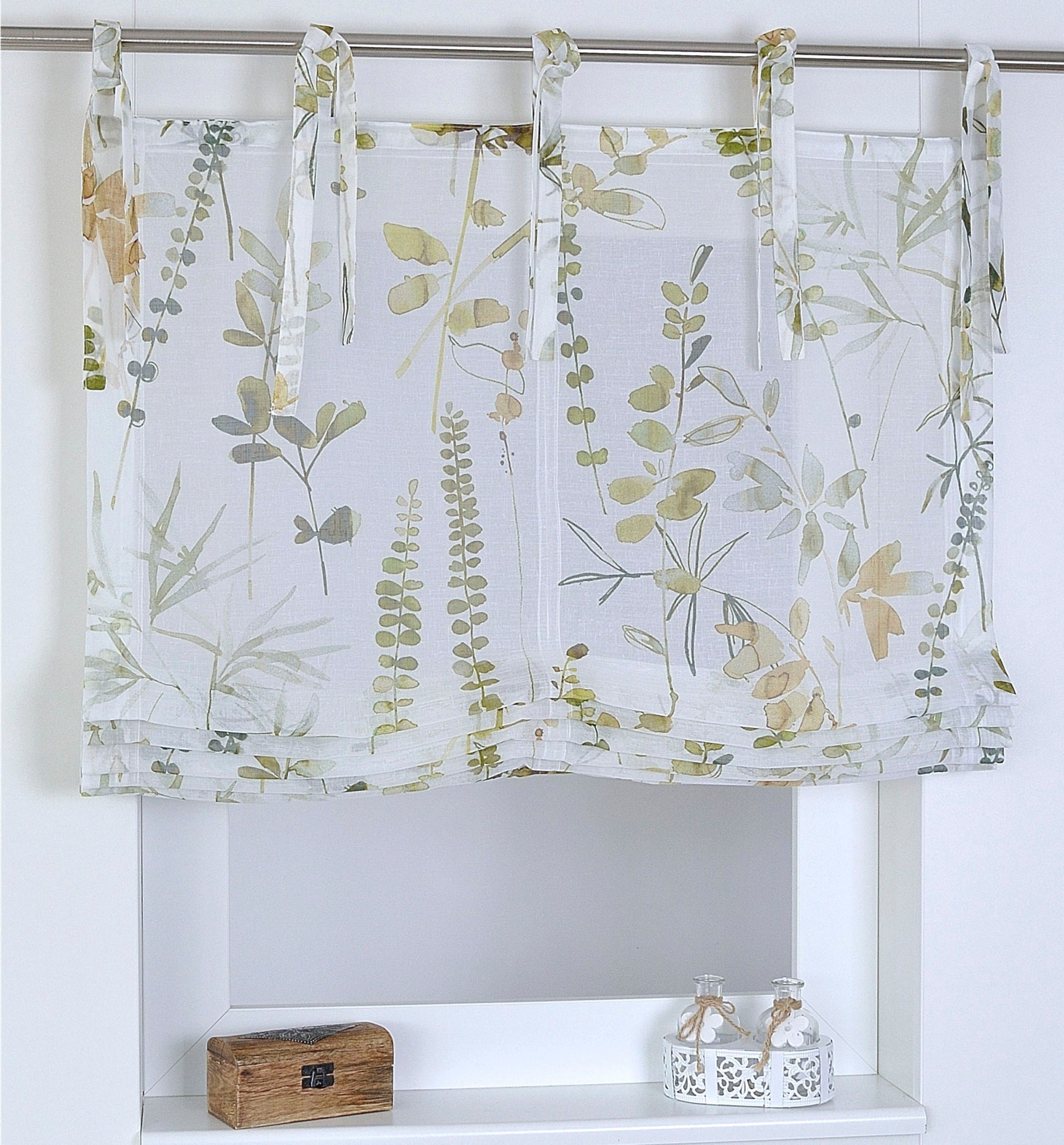 Image of Kutti Raffrollo »Jungle«, mit Bindebänder, freihängend, mit Bindebändern bei Ackermann Versand Schweiz