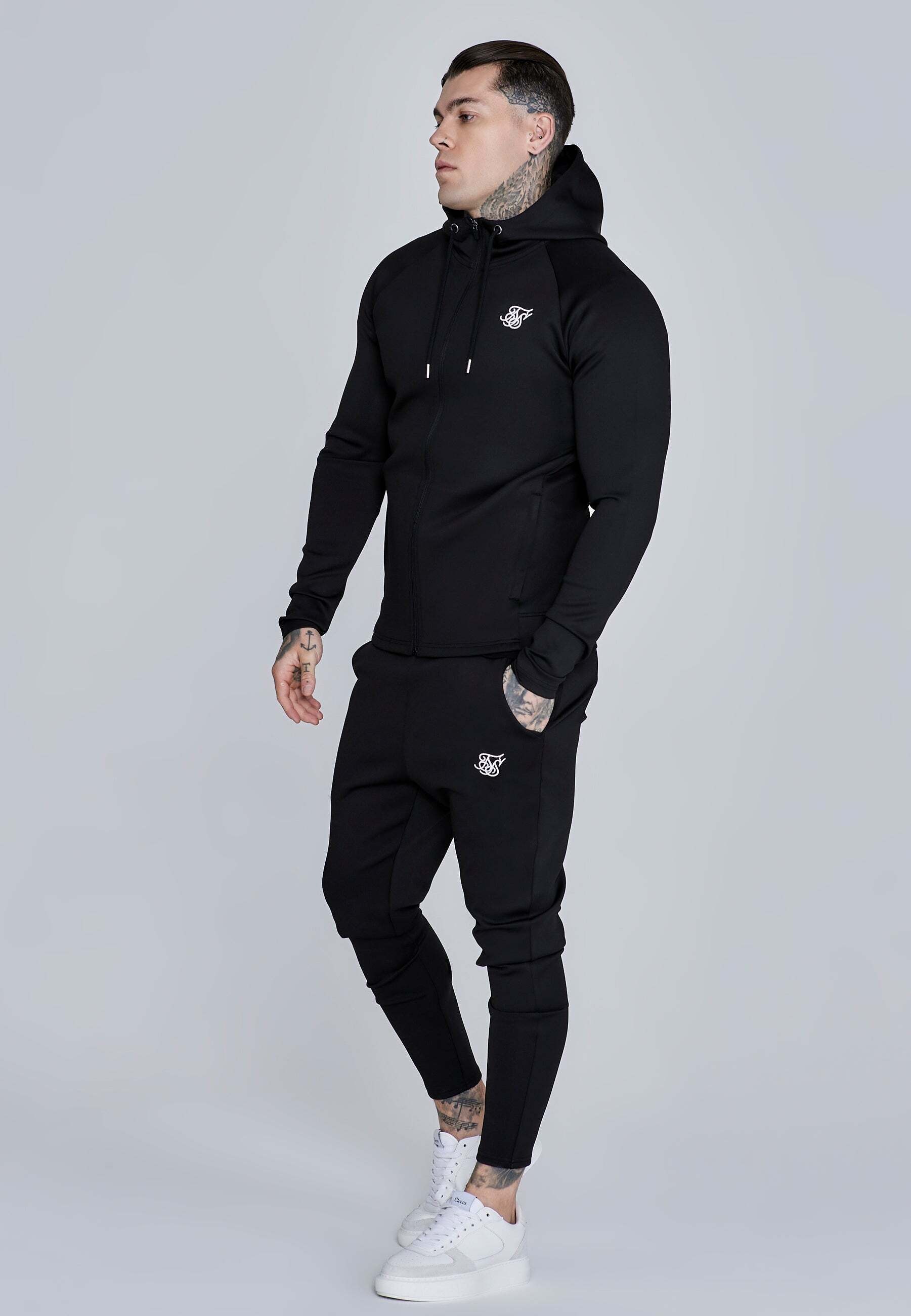 Siksilk Veste sweat »Siksilk Sweatjacke Essentials Poly FullZip Hoodie«
